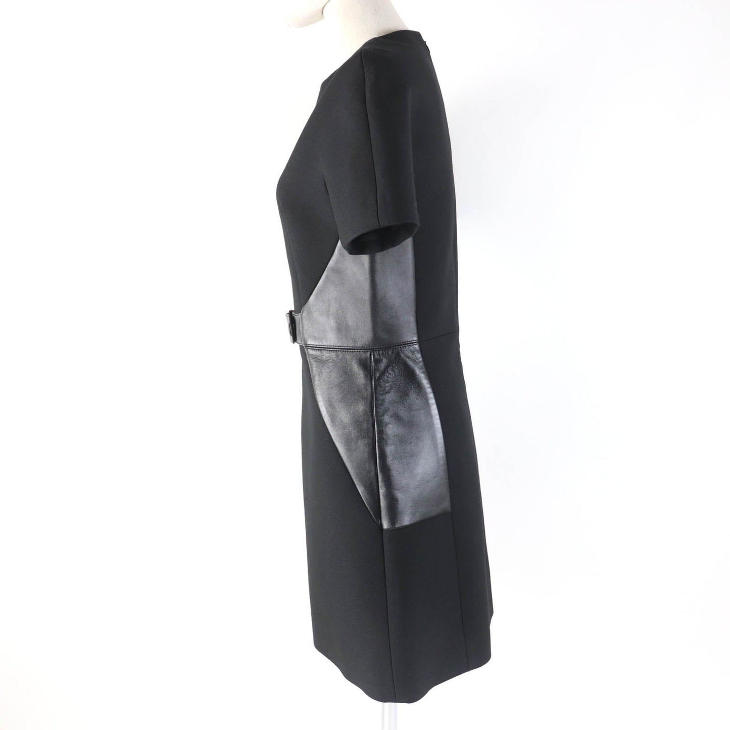 LOUIS VUITTON one piece FHDR73QIS Main: 99% wool, Main: 1% silk, Lining: 100% silk, Part: sheepskin black Women 34
