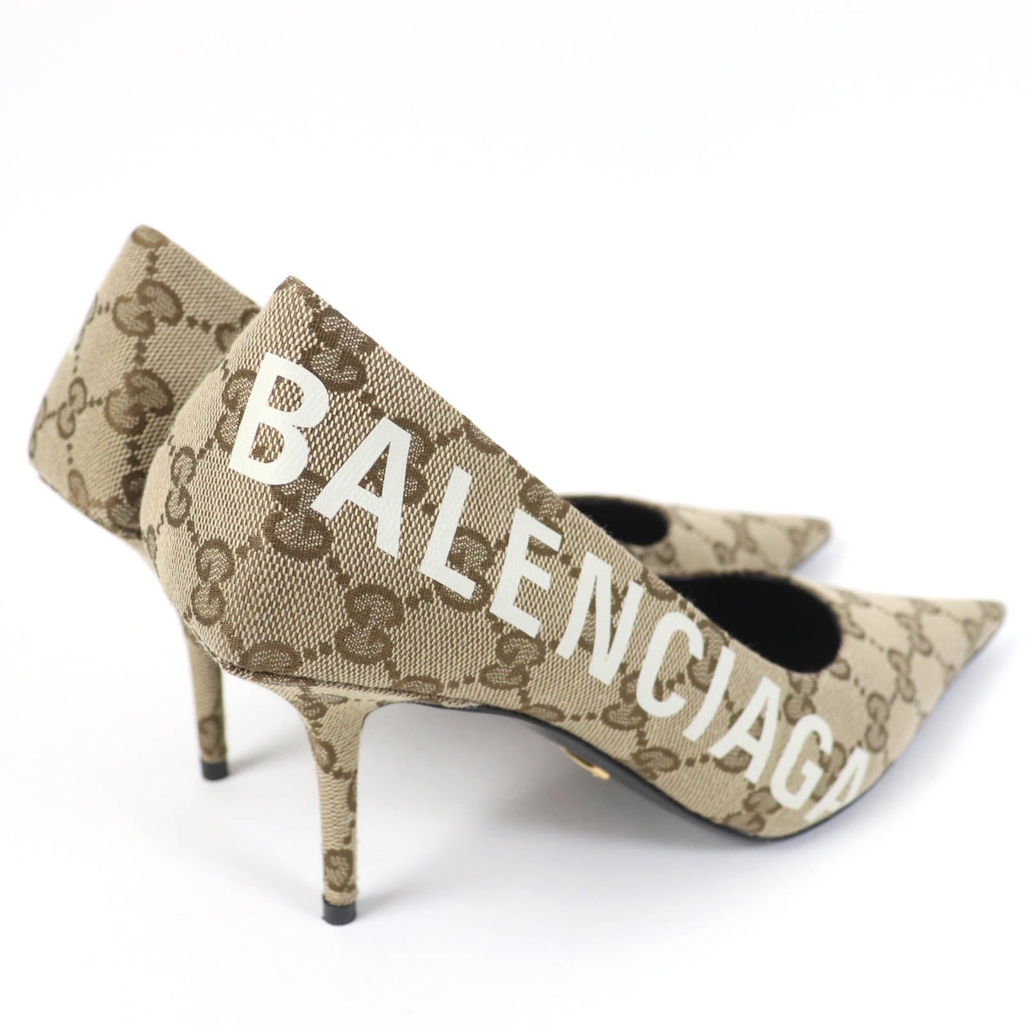 GUCCI pumps 676603 Main: GG canvas Brown type Women 36