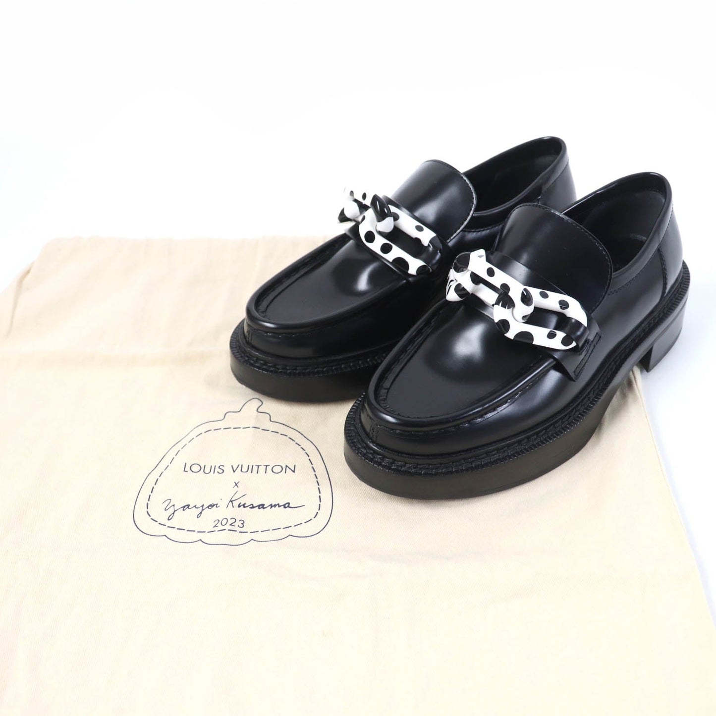 LOUIS VUITTON loafers Main: Leather black Academy Line Women 34 1/2