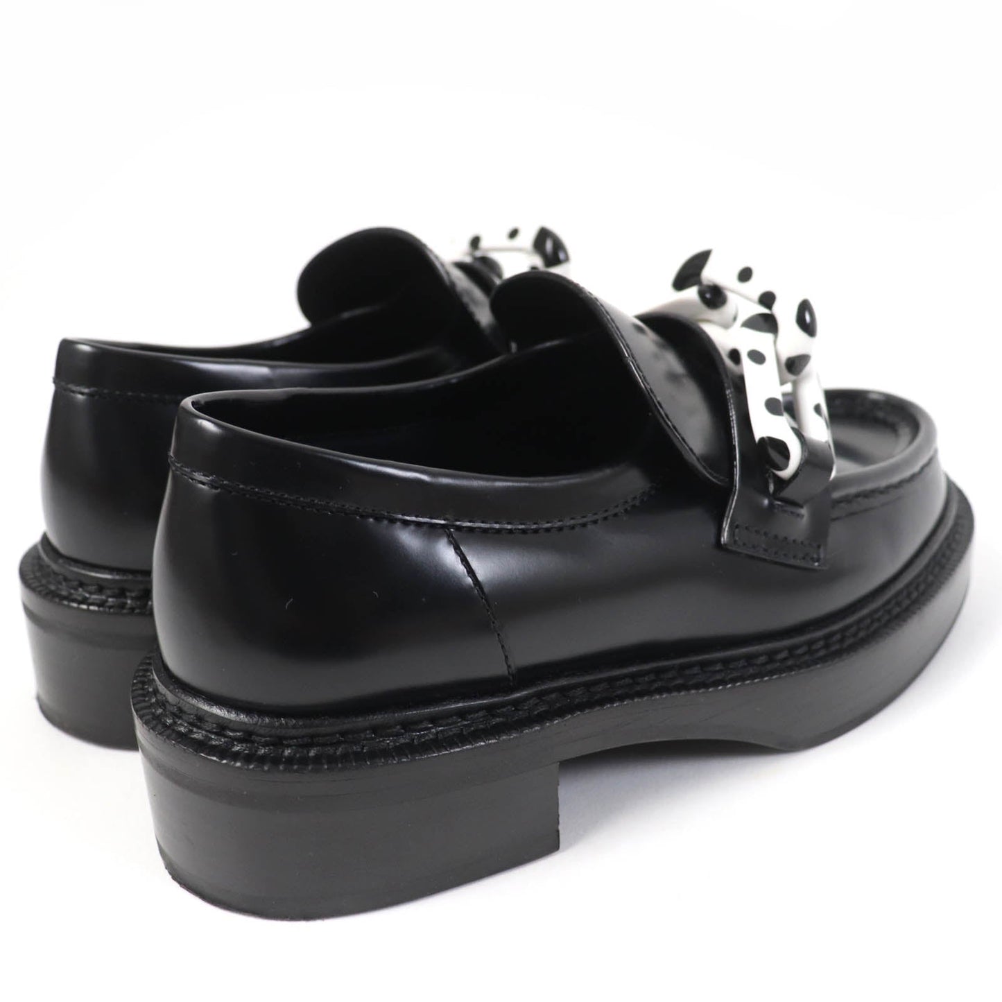 LOUIS VUITTON loafers Main: Leather black Academy Line Women 34 1/2