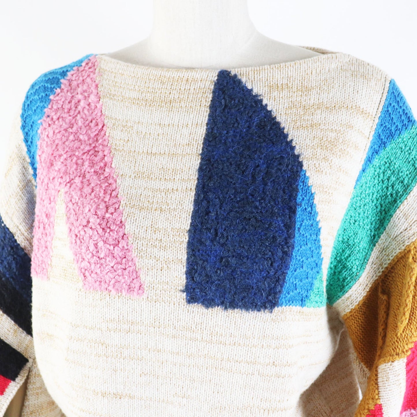 CHANEL knit 19A P61696 Main: 67% cashmere, Main: 17% polyester, Main: 6% silk, Main: 5% mohair, Main: 3% polyamide Multi Women 36