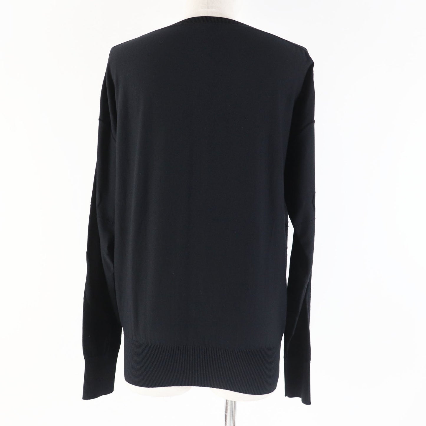 HERMES knit Main: 52% silk, Main: 40% cotton, Main: 6% nylon, Main: 2% polyurethane, Part: 100% rayon black L'INSTRVCTION DV ROY Teiogaku Women 36