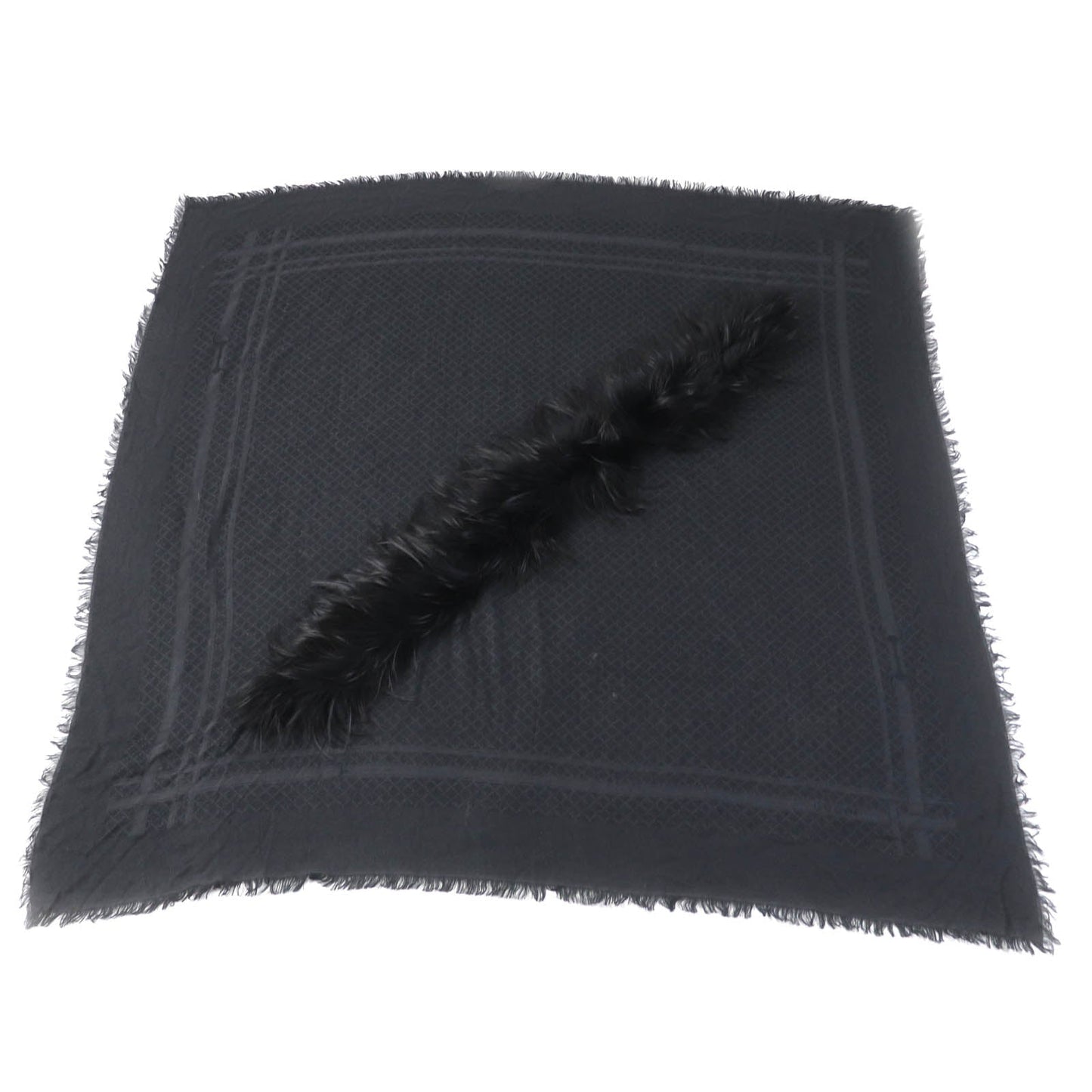 GUCCI Stall 355468 Main: 65% silk, Main: 35% wool, Part: fox black Women