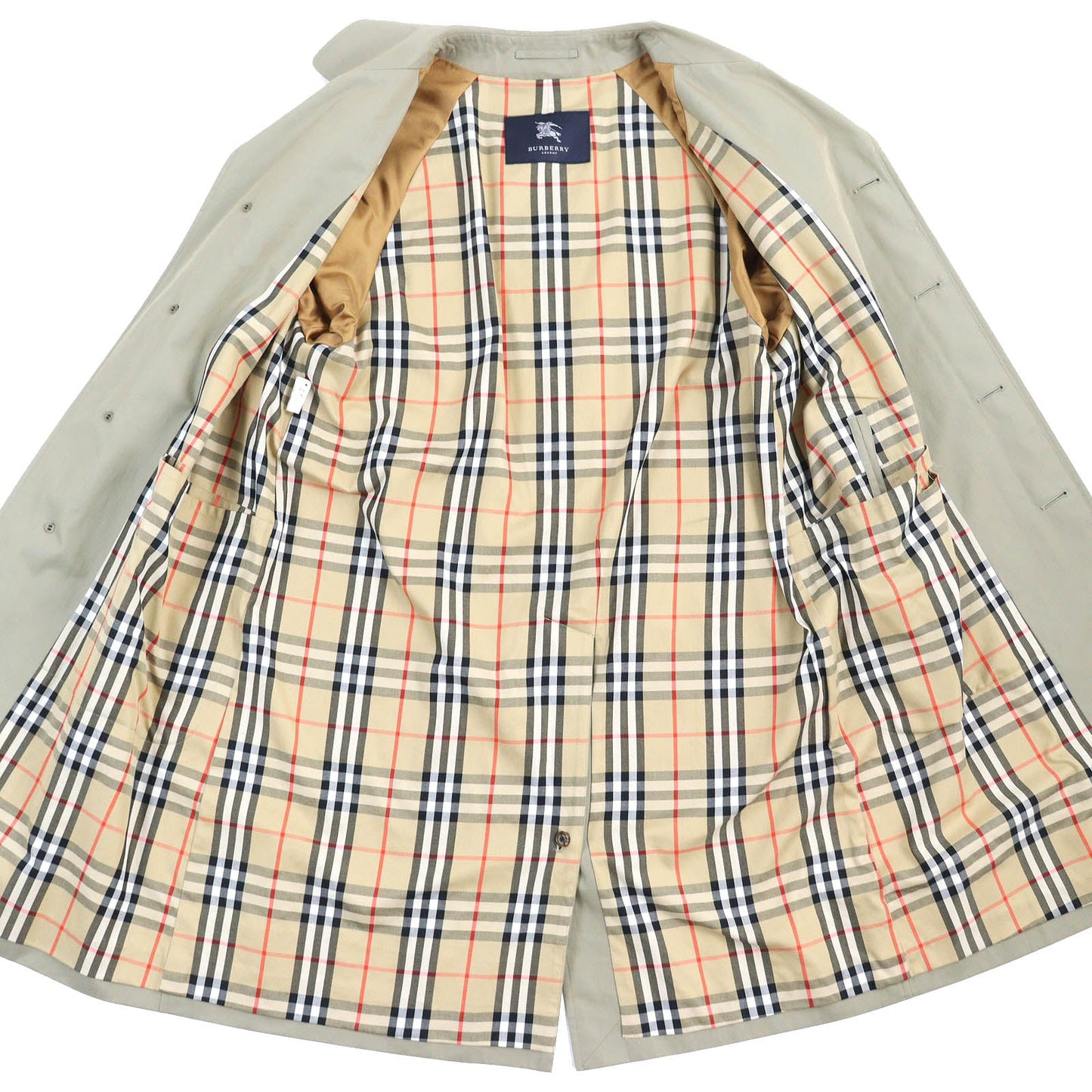 BURBERRY LONDON Stainless collar coat Outer: 100% cotton, Lining: cotton, Sleeve lining: polyester khaki mens 165-4
