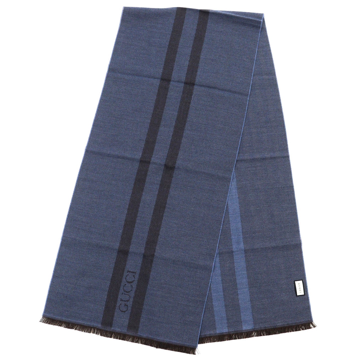GUCCI Scarf Main: 100% wool Navy mens
