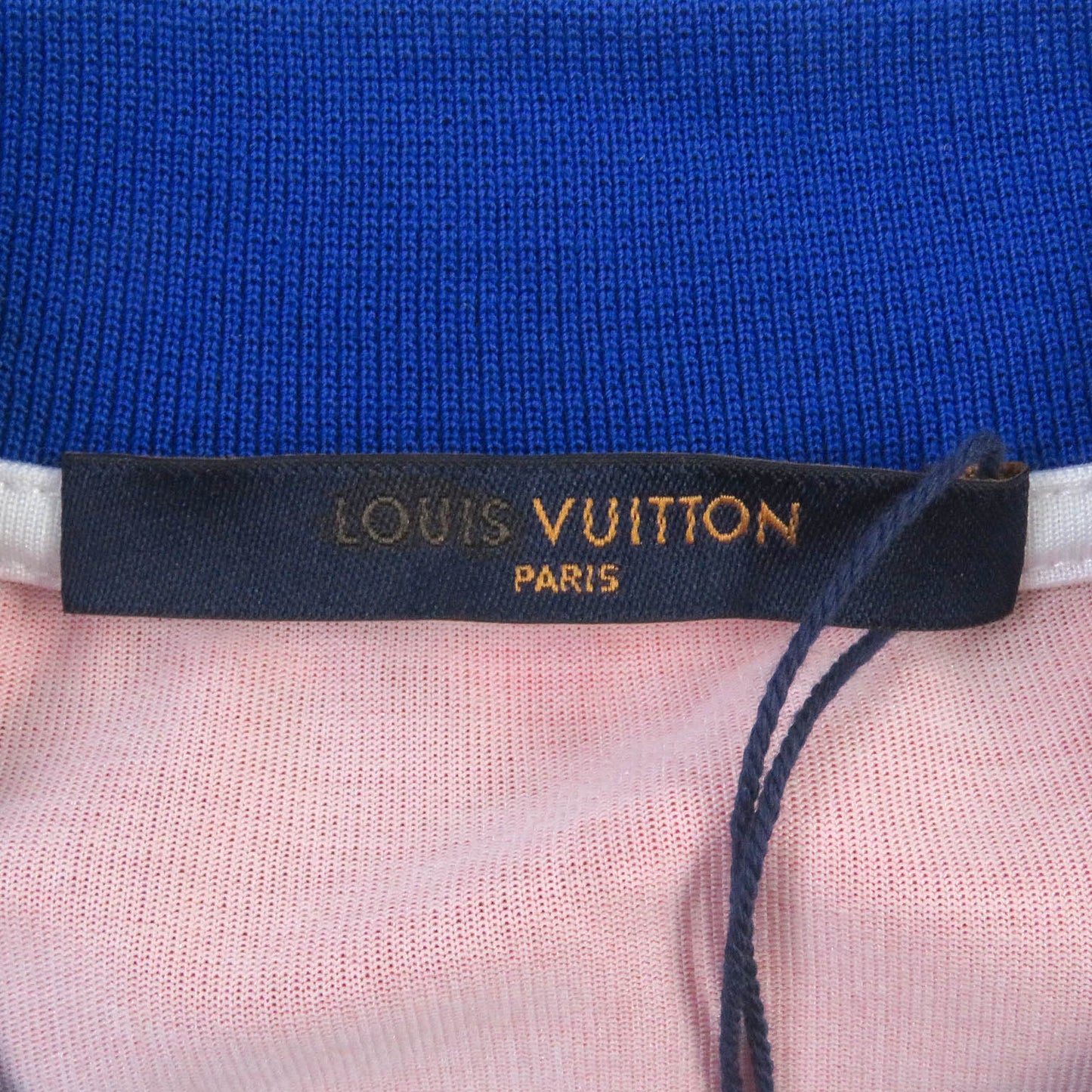 LOUIS VUITTON Short sleeve polo shirt Main: 66% polyester, 34% cotton white Equipe LV Polo mens XS