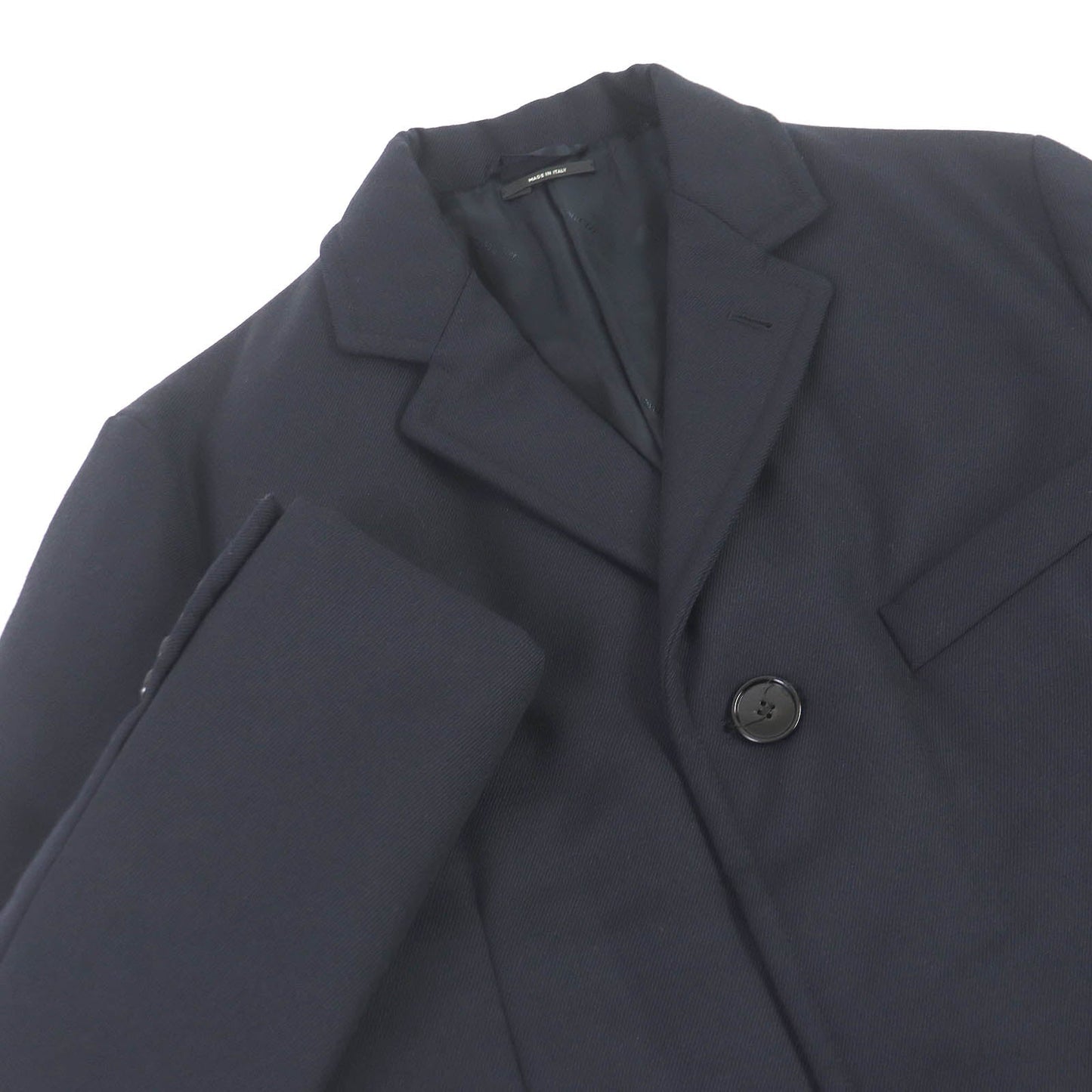 HERMES Chester coat Outer: 100% wool, Lining: 100% cupra, Filling: polyester, Filling: nylon Navy mens 50