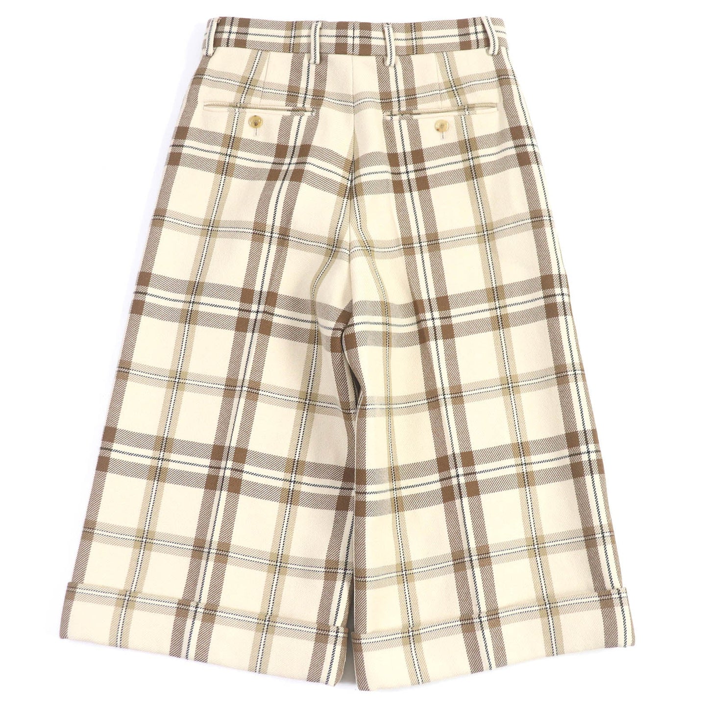 GUCCI Pants 710564 Main: 100% wool, Main: 100% rayon, Lining: cotton Beige type mens 44