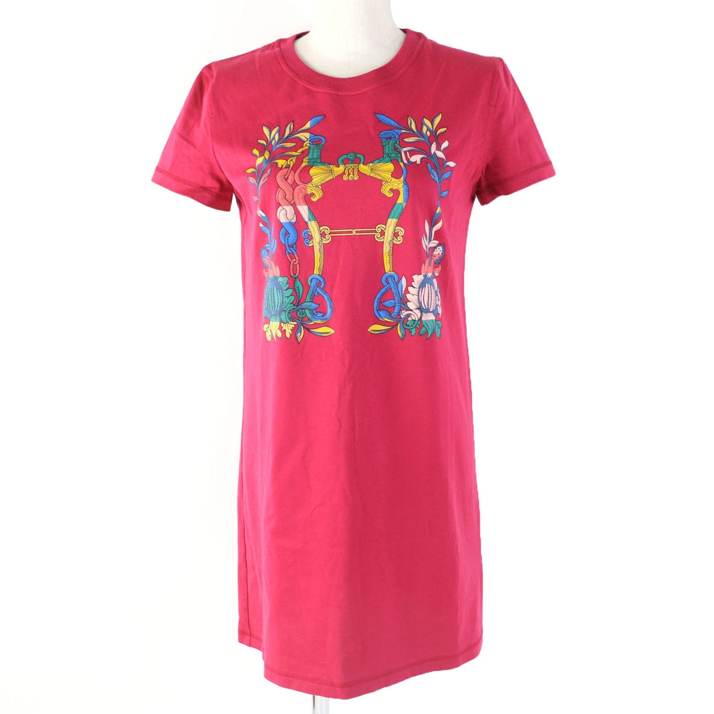 HERMES one piece Main: 100% cotton Pink type DELLA CAVALLERIA Women 34