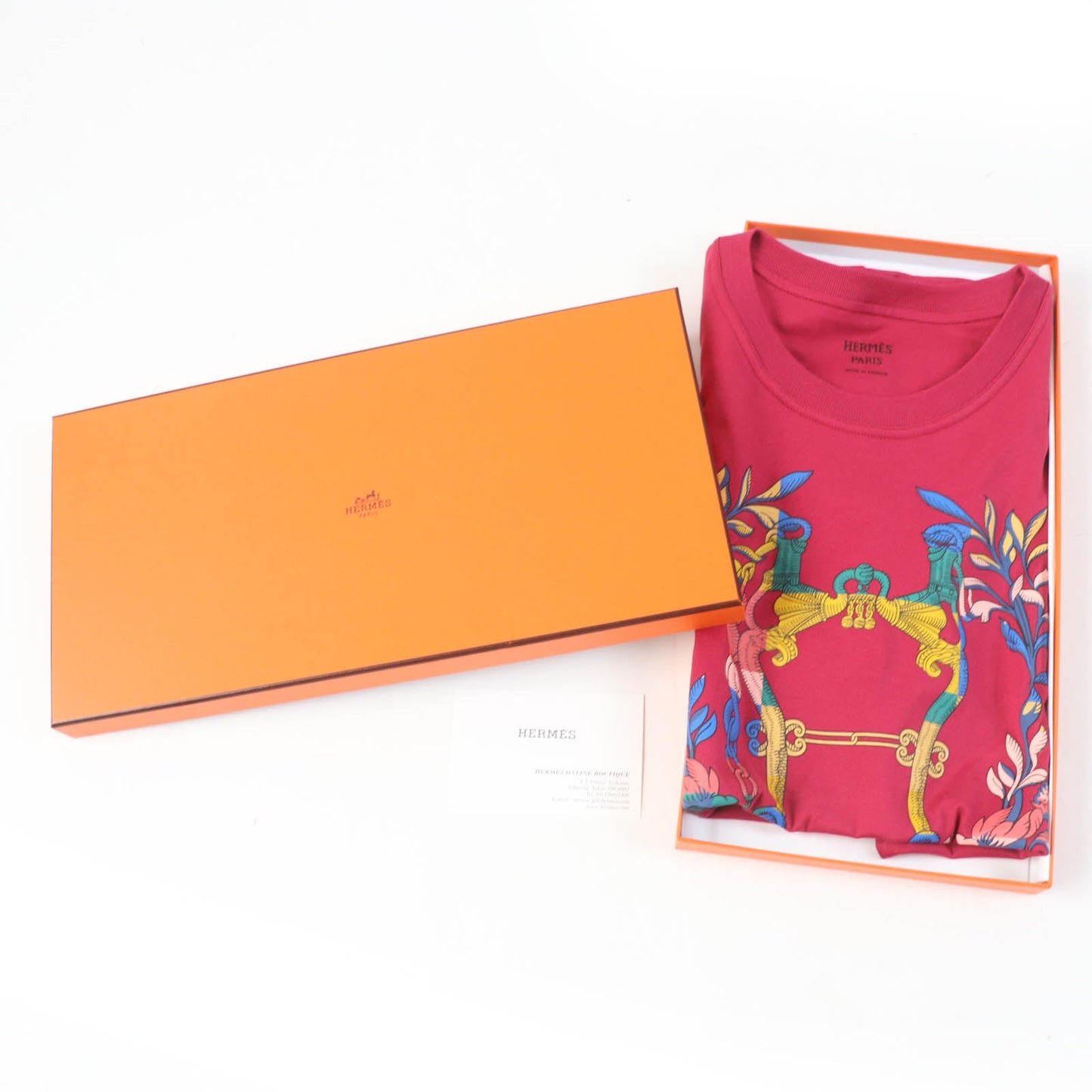 HERMES one piece Main: 100% cotton Pink type DELLA CAVALLERIA Women 34