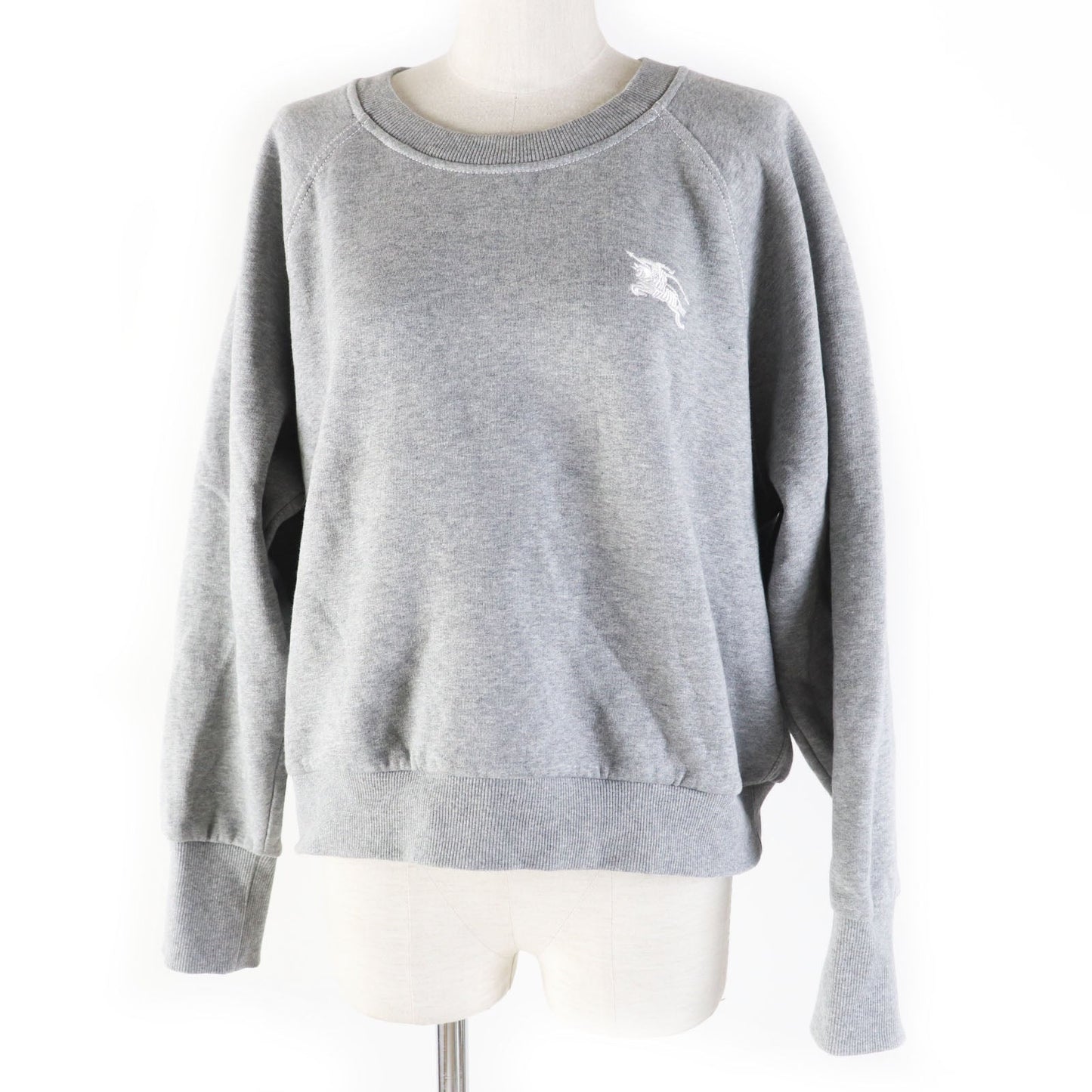 BURBERRY sweat 8035615 Main: 80% cotton, Main: 20% polyester, Part: 98% cotton, Part: 2% polyurethane gray Women XL
