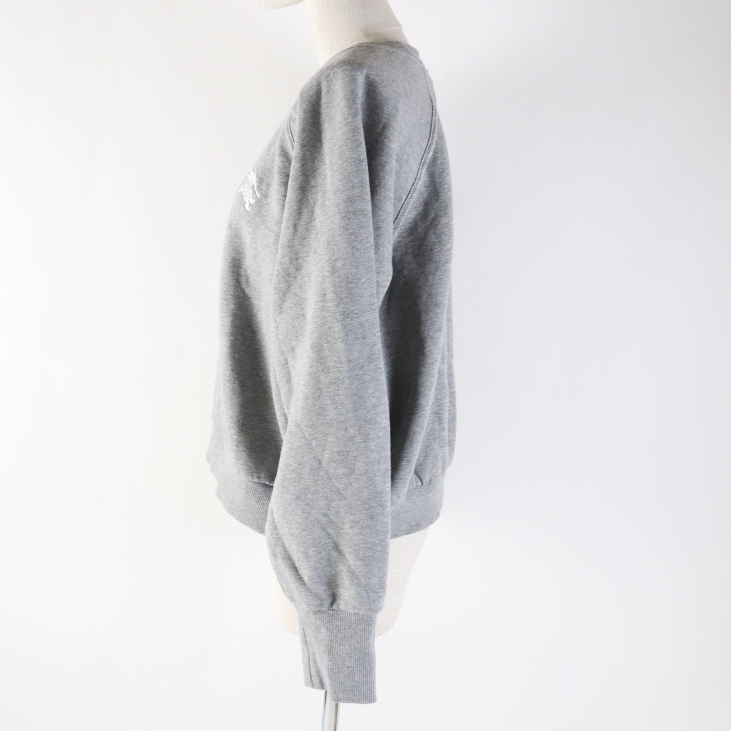 BURBERRY sweat 8035615 Main: 80% cotton, Main: 20% polyester, Part: 98% cotton, Part: 2% polyurethane gray Women XL