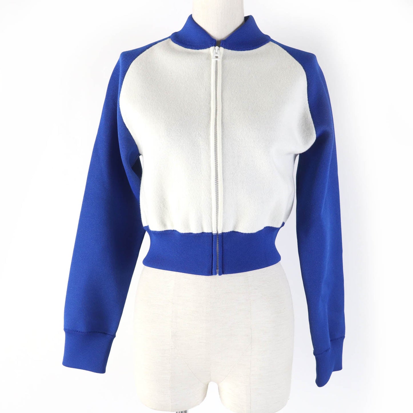 Christian Dior Jacket 224V50AM110 Main: 57% polyester, 37% cashmere, 5% nylon, 1% polyurethane Blue Ivory VIBE Women 38
