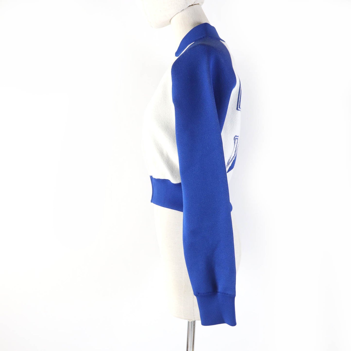 Christian Dior Jacket 224V50AM110 Main: 57% polyester, 37% cashmere, 5% nylon, 1% polyurethane Blue Ivory VIBE Women 38