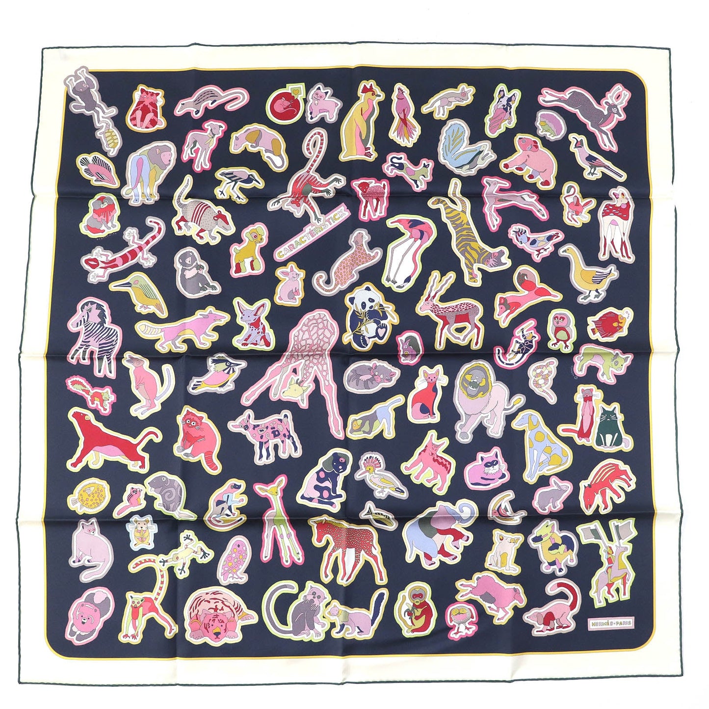 HERMES scarf Main: 100% silk CABAN/ROSE/MULTICO DOUBLE FACE CARACTERISTICK Women
