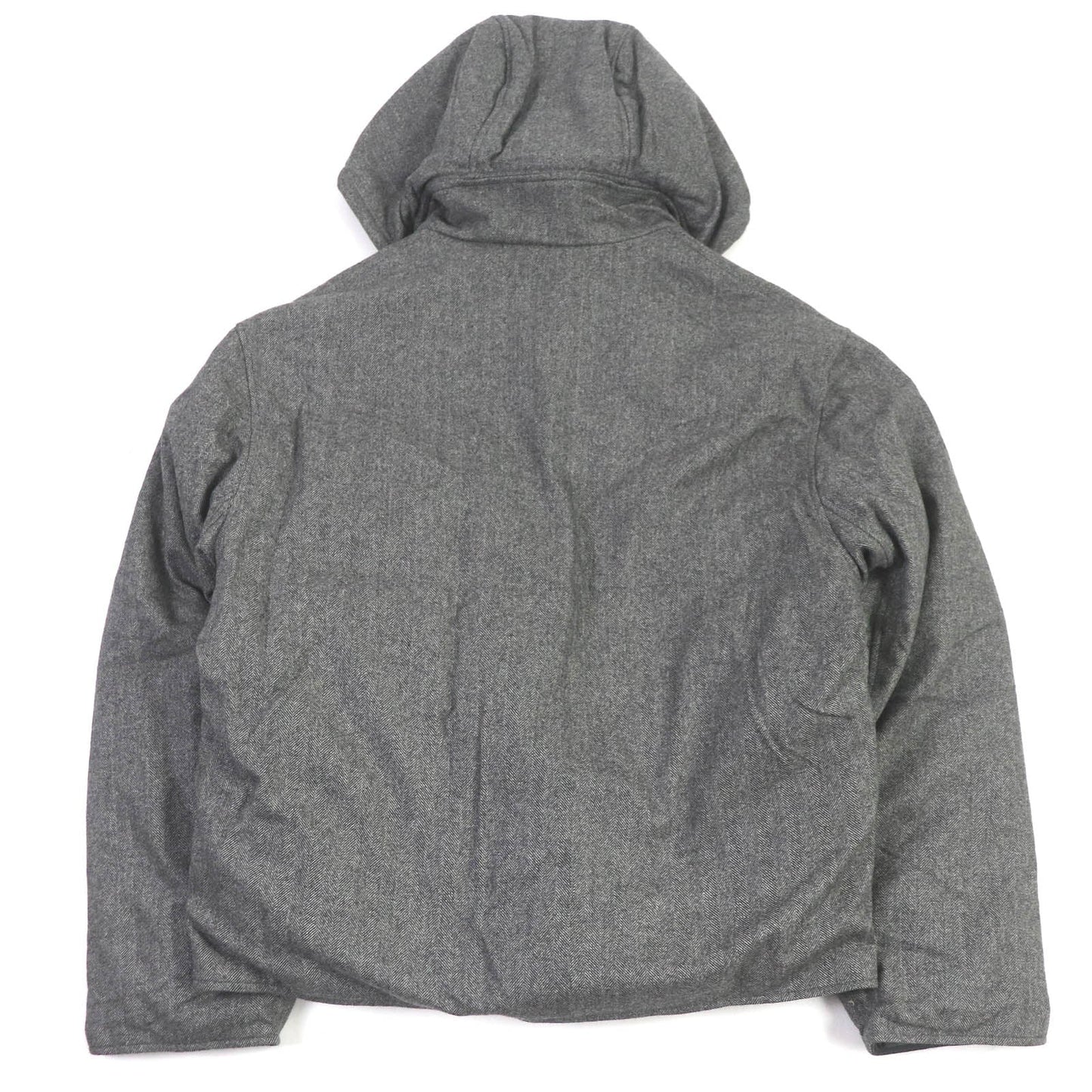HERMES Down jacket Outer: 100% cashmere, Lining: 60% nylon, Lining: 40% polyester, Filling: 100% down, Filling: 100% polyester gray mens 52