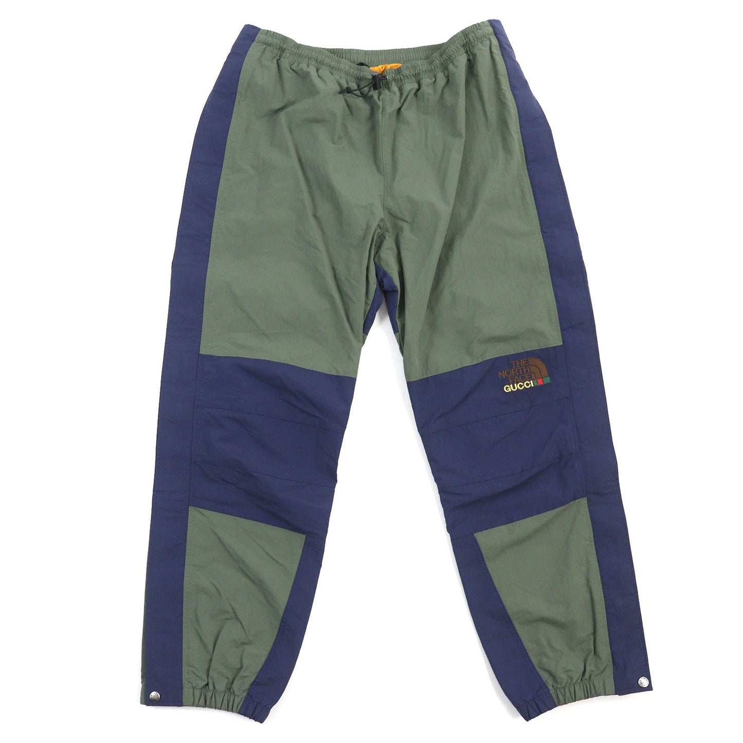 GUCCI Pants 663766 Main: 73% nylon, Main: 27% cotton, Lining: 100% nylon, Part: 100% polyester Khaki Navy mens XL