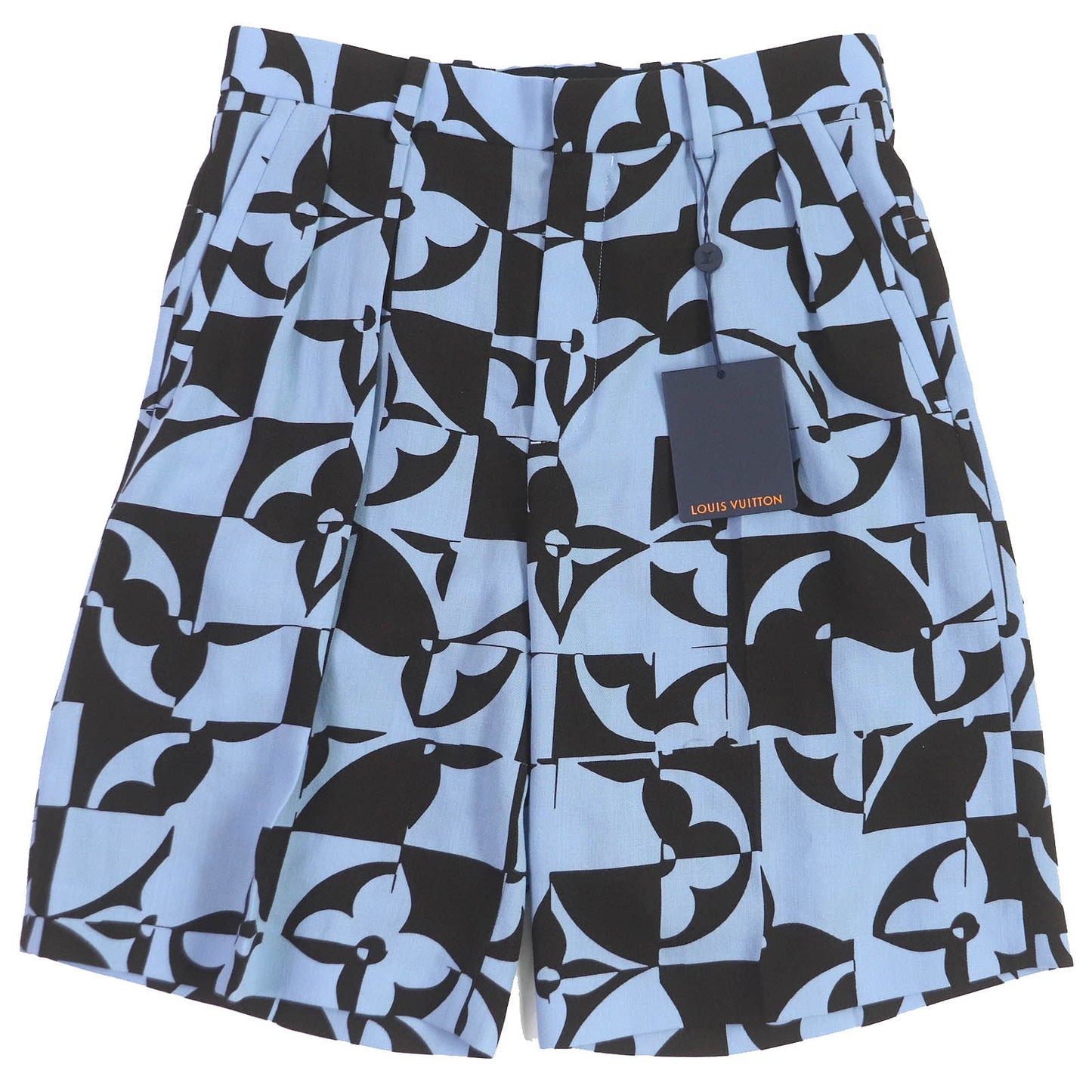 LOUIS VUITTON Shorts Outer: 100% wool, Lining: 100% cotton Light blue mens 38