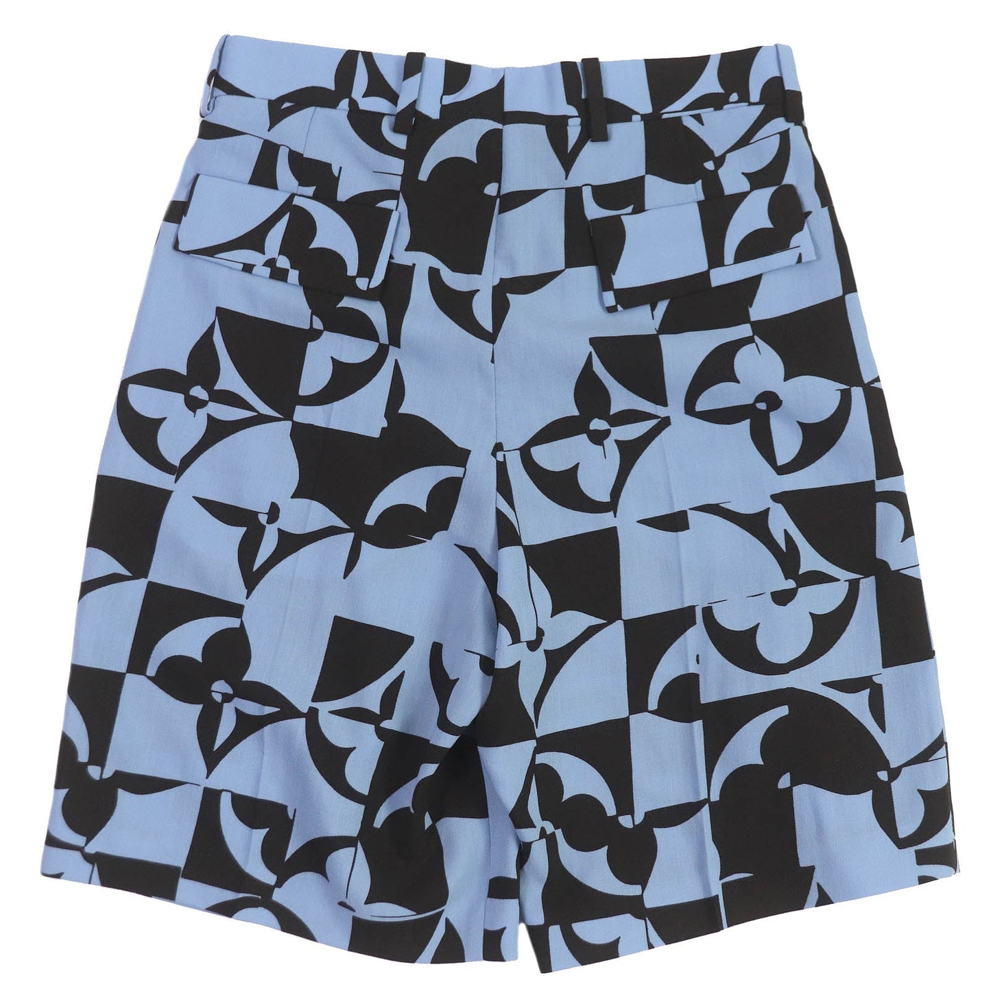 LOUIS VUITTON Shorts Outer: 100% wool, Lining: 100% cotton Light blue mens 38