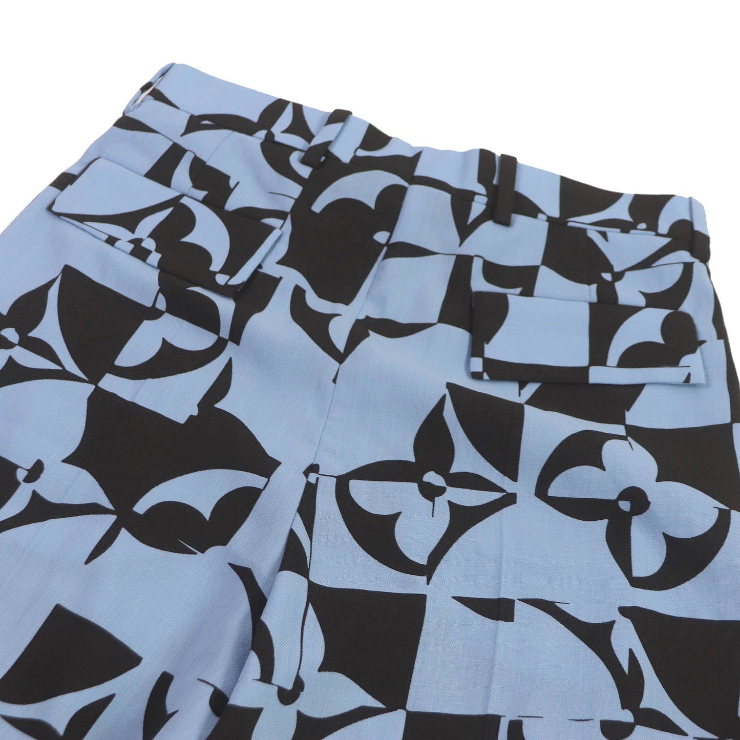 LOUIS VUITTON Shorts Outer: 100% wool, Lining: 100% cotton Light blue mens 38