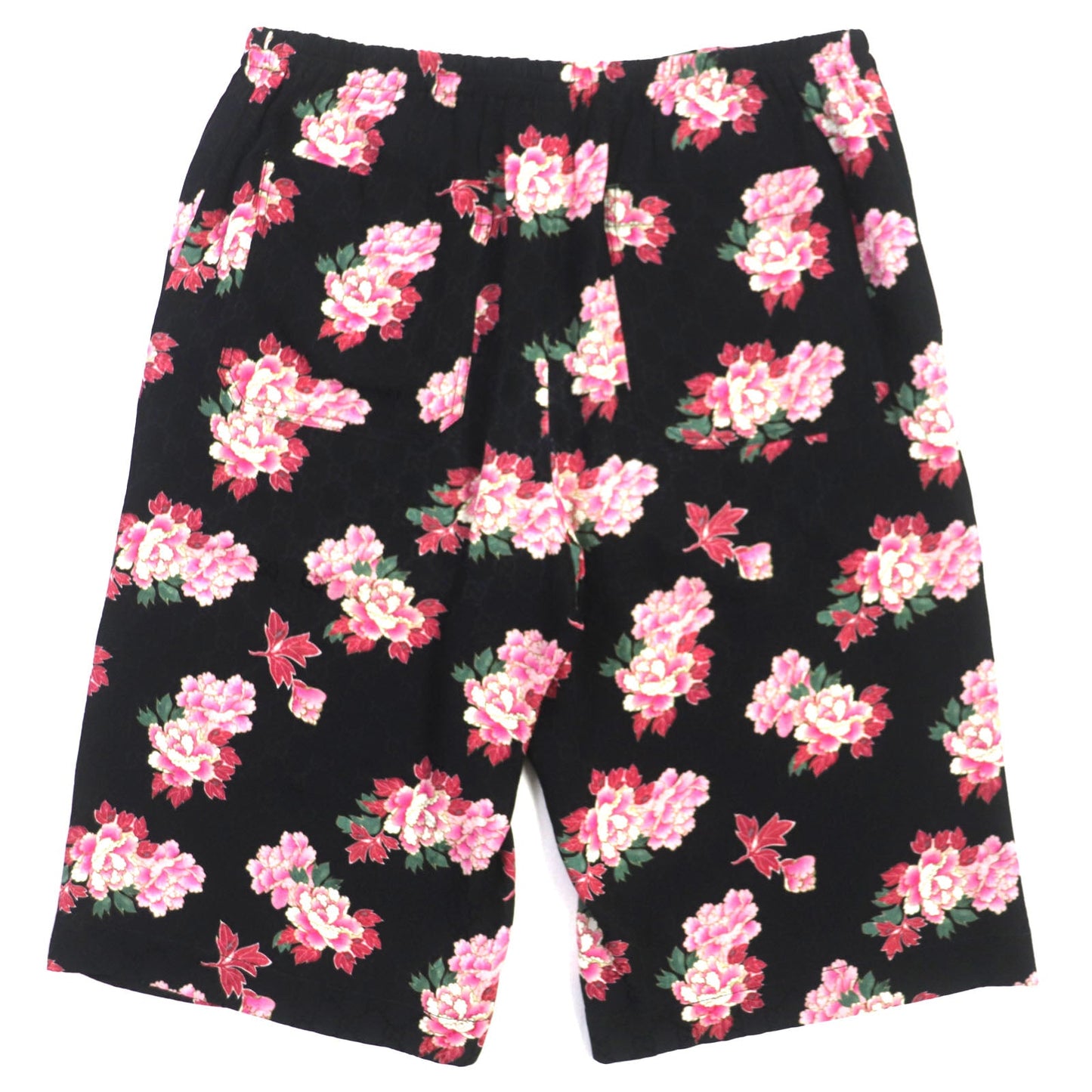 GUCCI Shorts 624399 Main: 100% silk Black pink mens 44