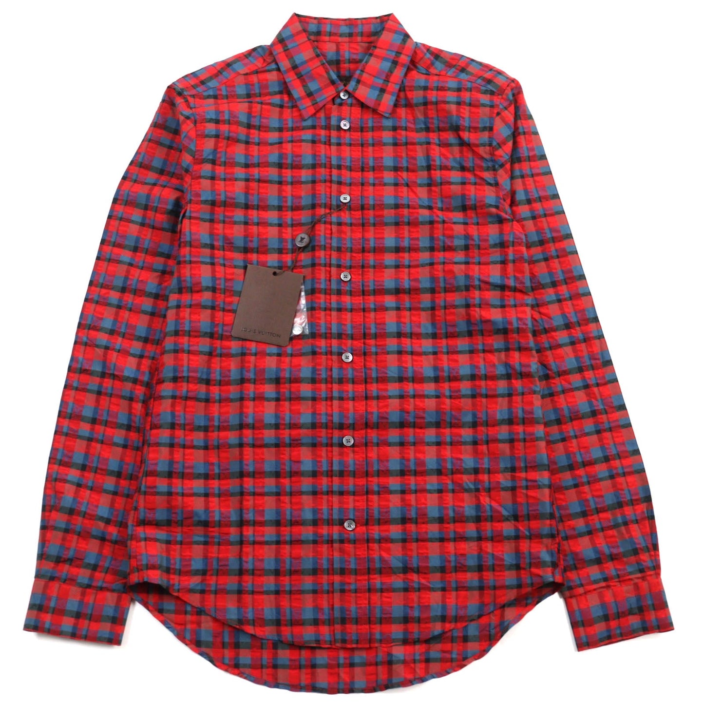 LOUIS VUITTON Long sleeve shirt H4SH10SNP Main: 100% silk Red type mens XS