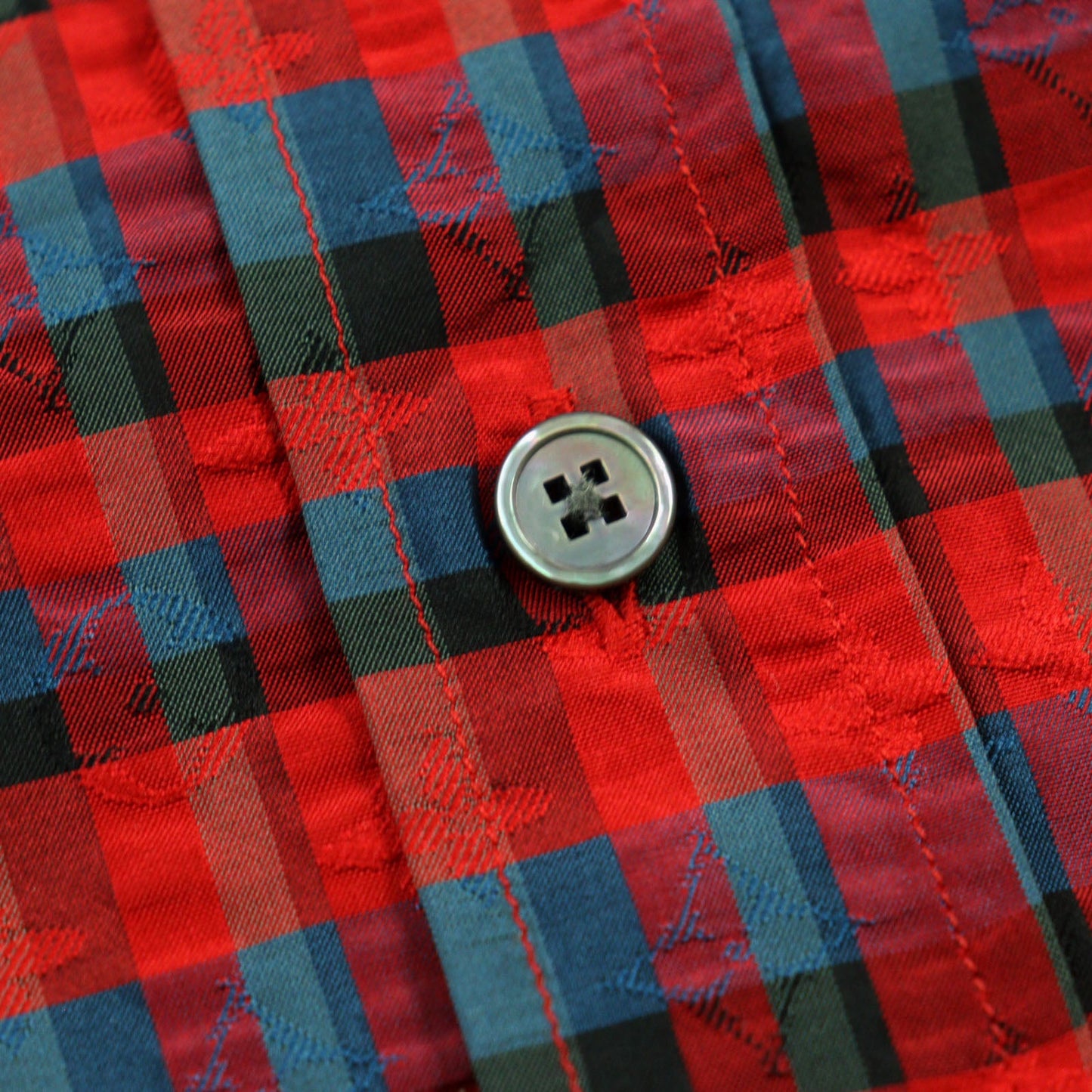 LOUIS VUITTON Long sleeve shirt H4SH10SNP Main: 100% silk Red type mens XS