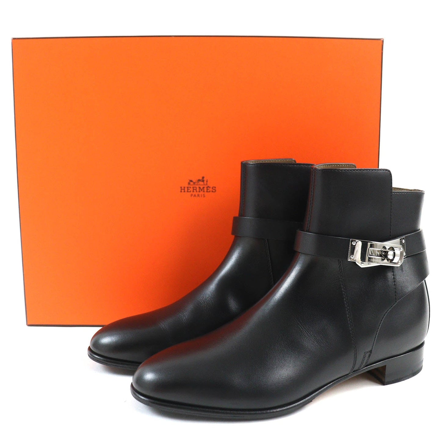 HERMES boots 162133Z Main: Leather black Neo Women 37