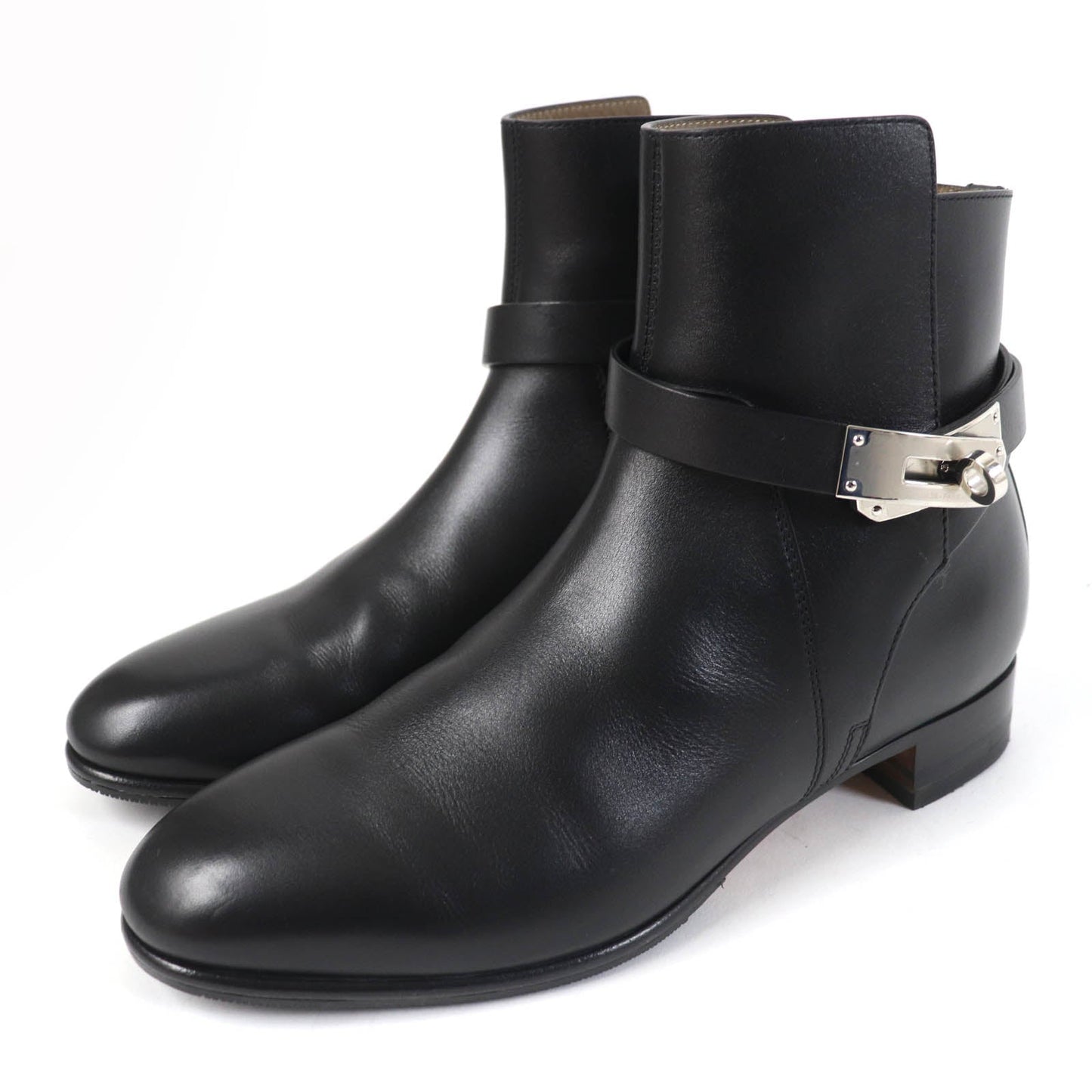 HERMES short boots 162133Z Main: Leather black Neo Women 37