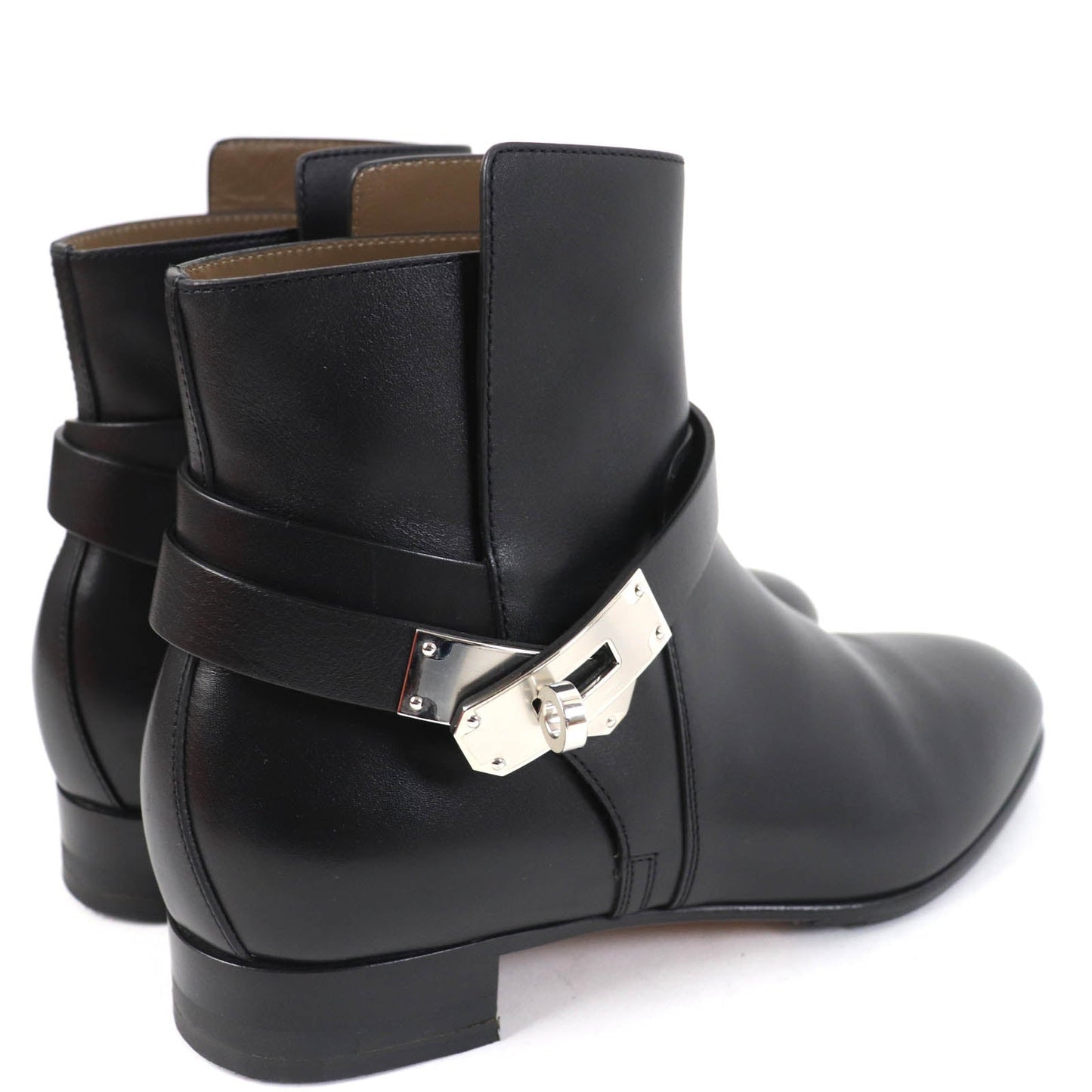 HERMES short boots 162133Z Main: Leather black Neo Women 37