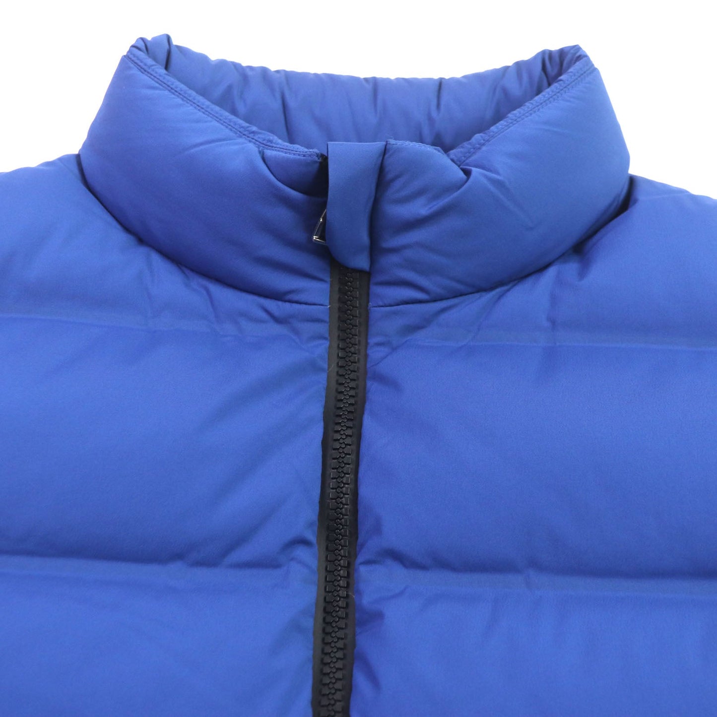 HERMES Down vest Main: 85% nylon, 15% polyurethane, part: 39% polyester, part: 32% nylon, part: 29% polyurethane Blue navy mens S