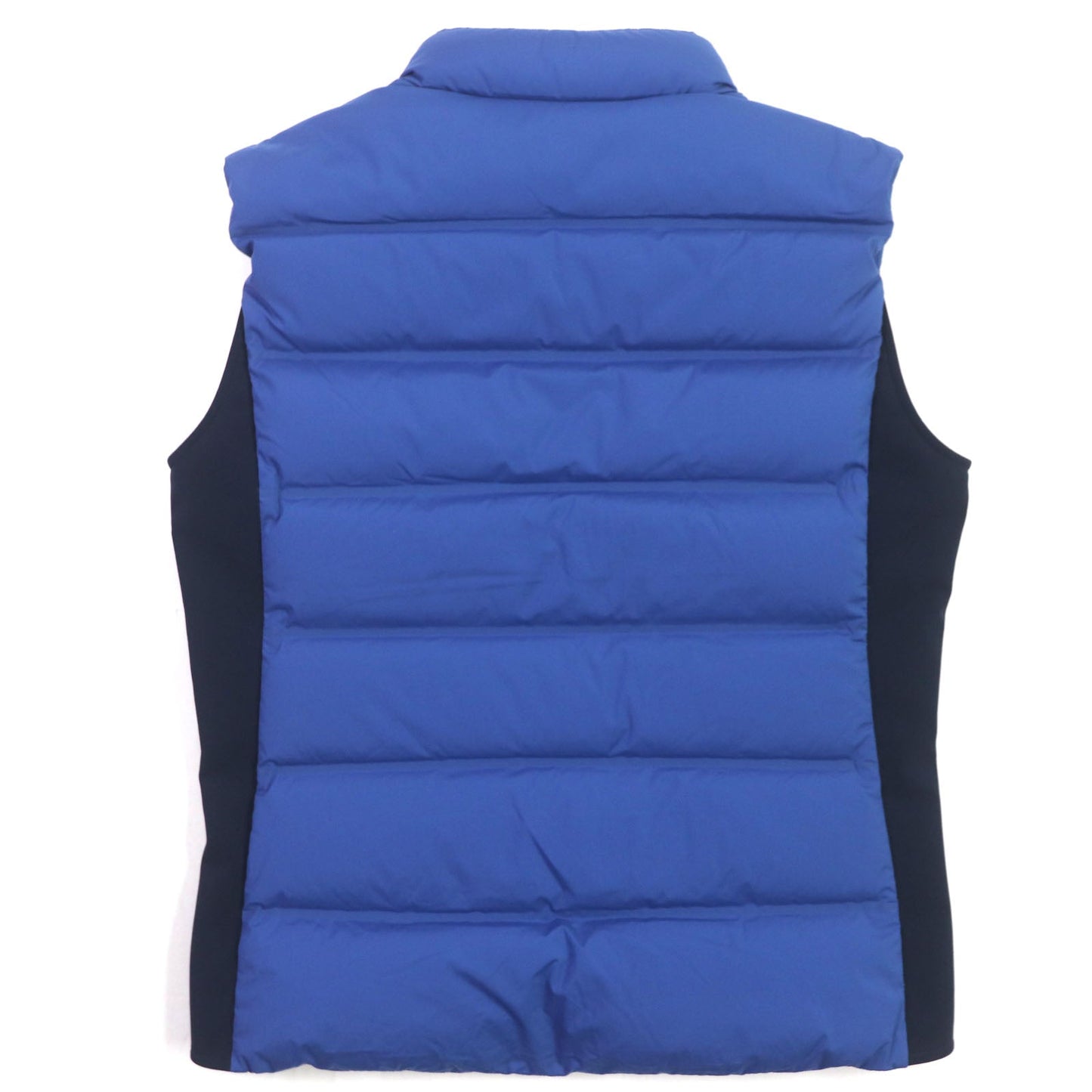 HERMES Down vest Main: 85% nylon, 15% polyurethane, part: 39% polyester, part: 32% nylon, part: 29% polyurethane Blue navy mens S
