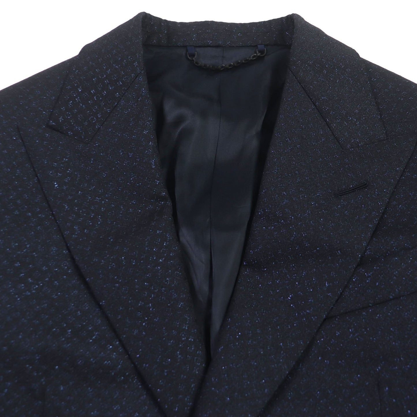 LOUIS VUITTON tailored jacket HOFJ4E Outer: 87% wool, Outer: 7% polyester, Outer: 6% nylon, Lining: 80% cupra, Lining: 20% cotton Navy mens 44
