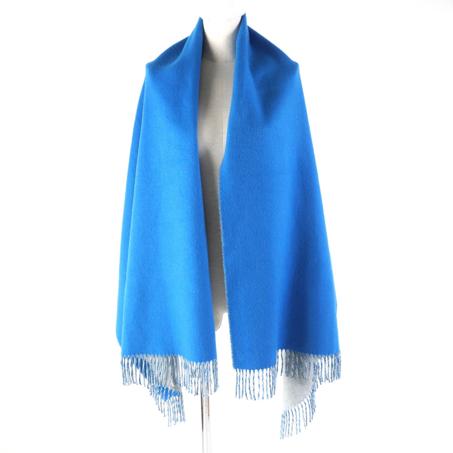HERMES shawl H259084S Main: 100% cashmere blue Women