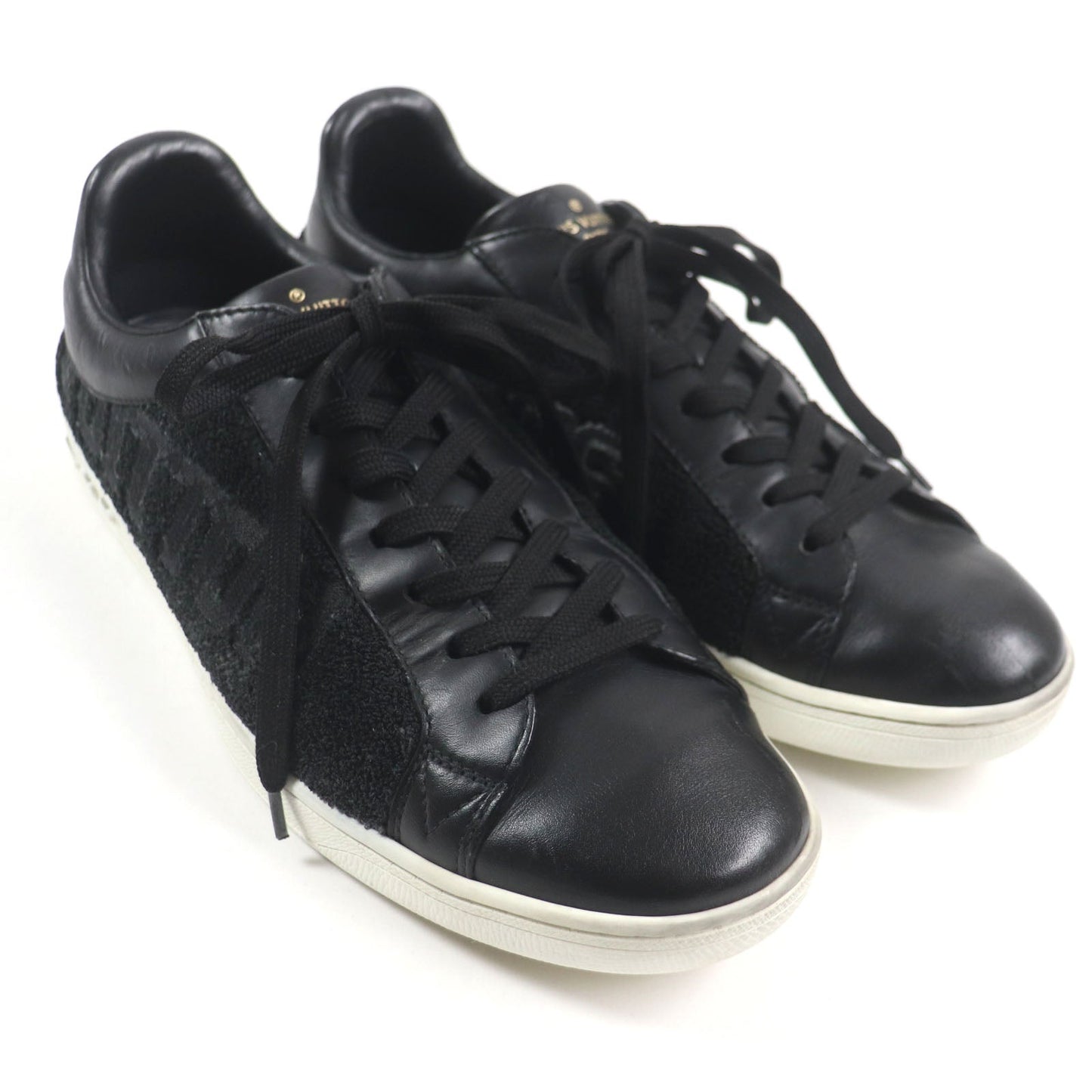 LOUIS VUITTON Low cut sneakers Main: Leather black Luxembourg Klein mens 6 1/2