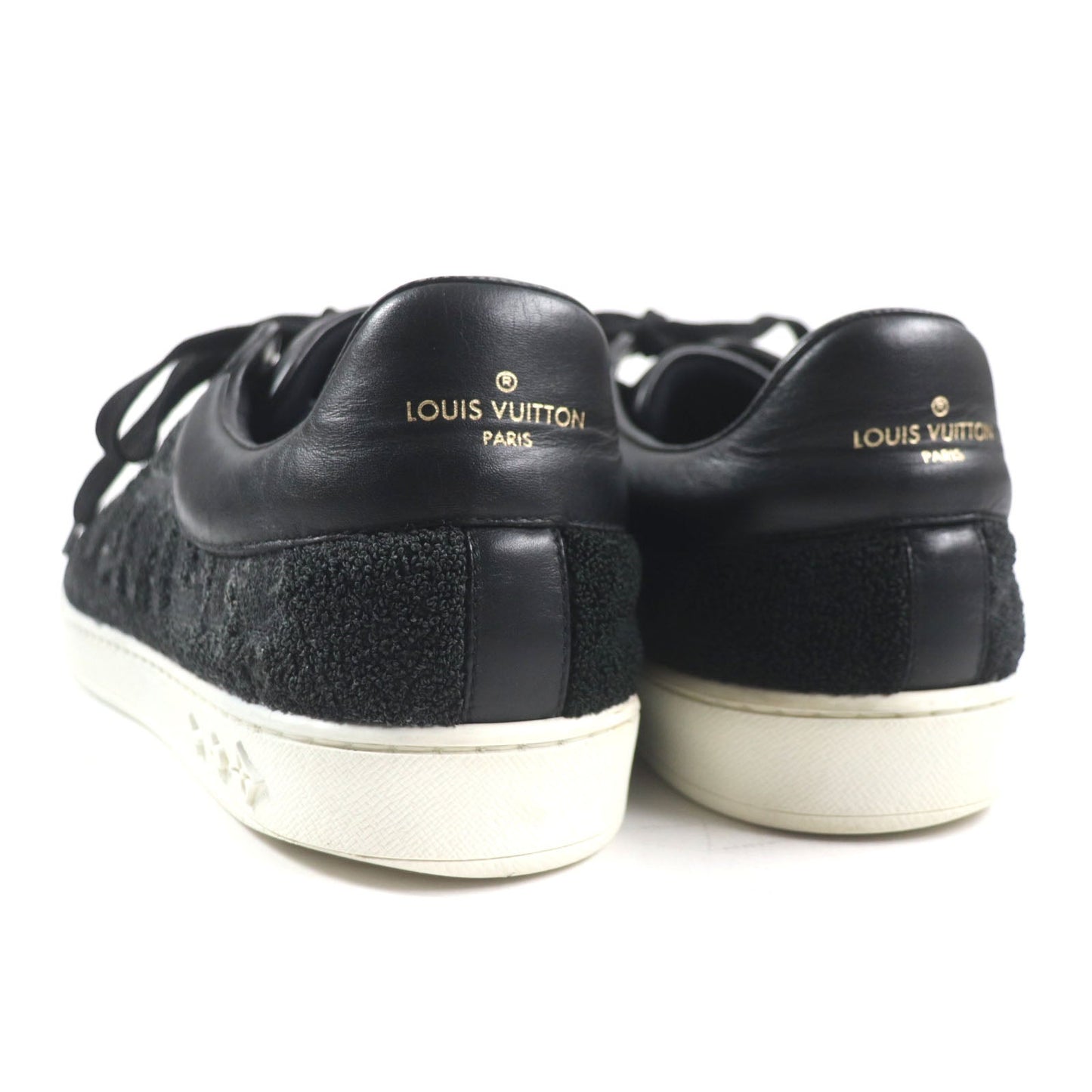 LOUIS VUITTON Low cut sneakers Main: Leather black Luxembourg Klein mens 6 1/2