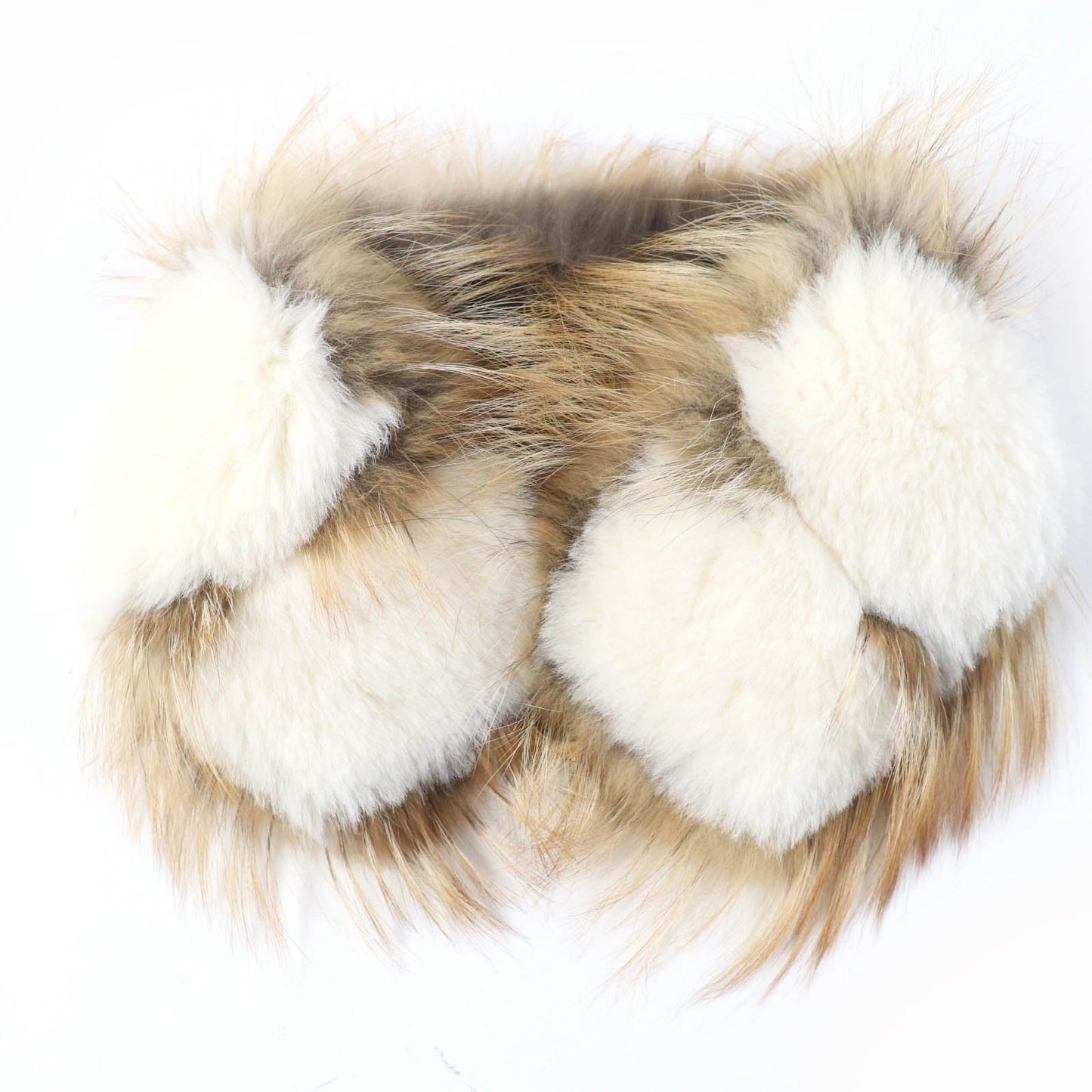 LOUIS VUITTON shawl MP1907 Main: Fox, Lining: 100% Silk Ivory Brown type Col Foxy Renard Women