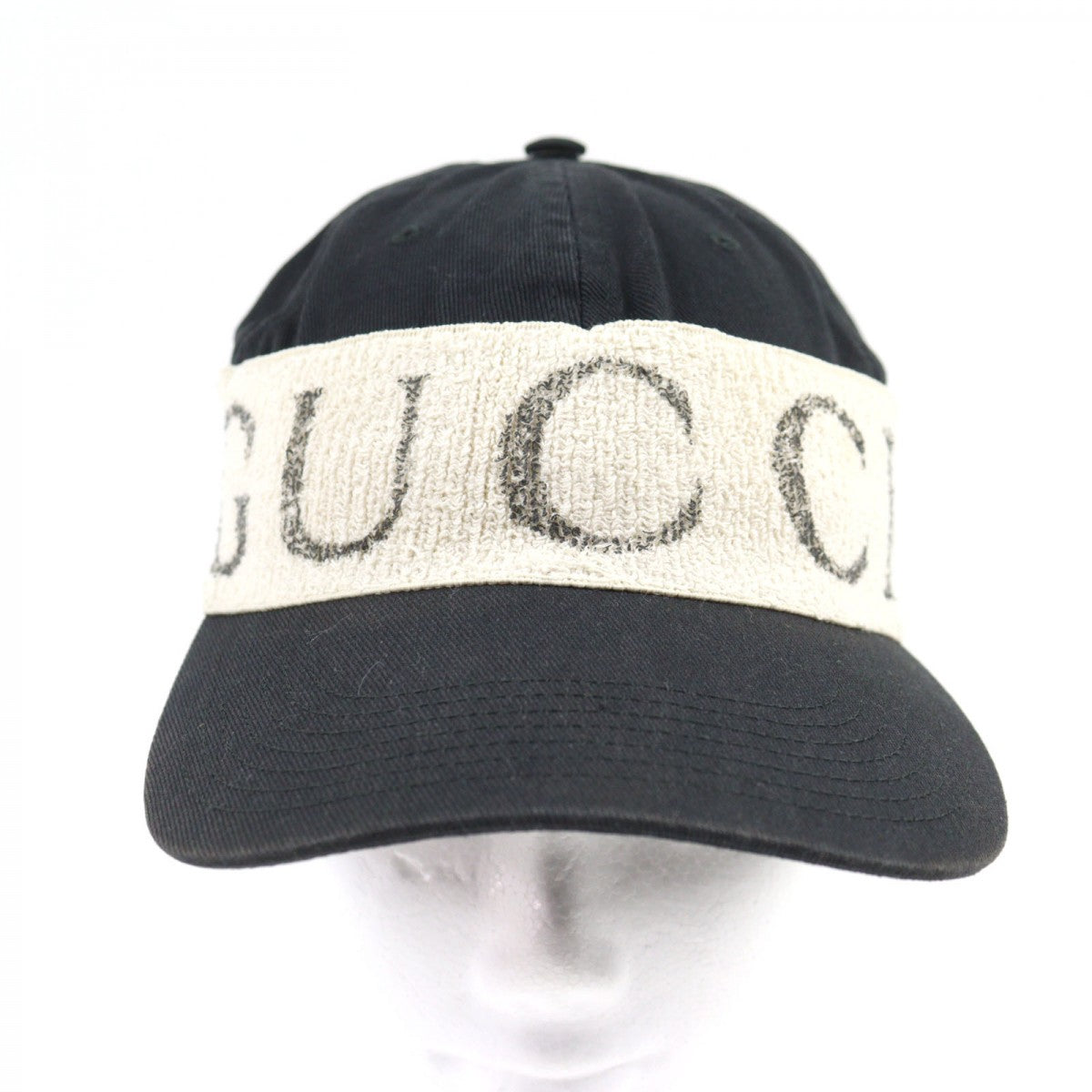 GUCCI cap 492545 cotton Black Ivory L