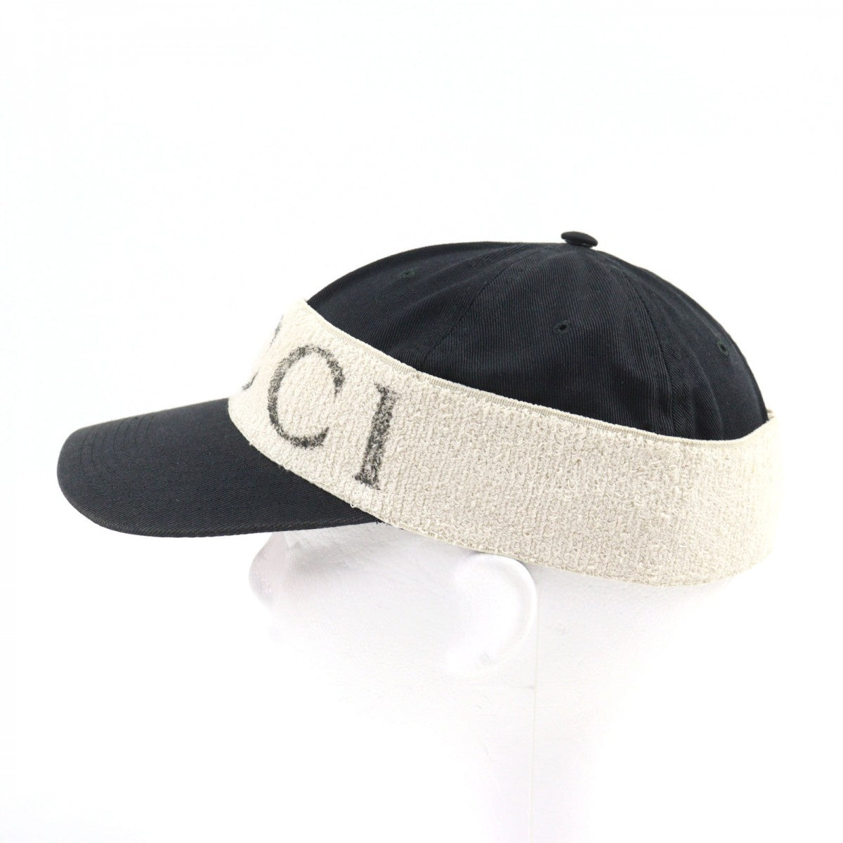GUCCI cap 492545 cotton Black Ivory L