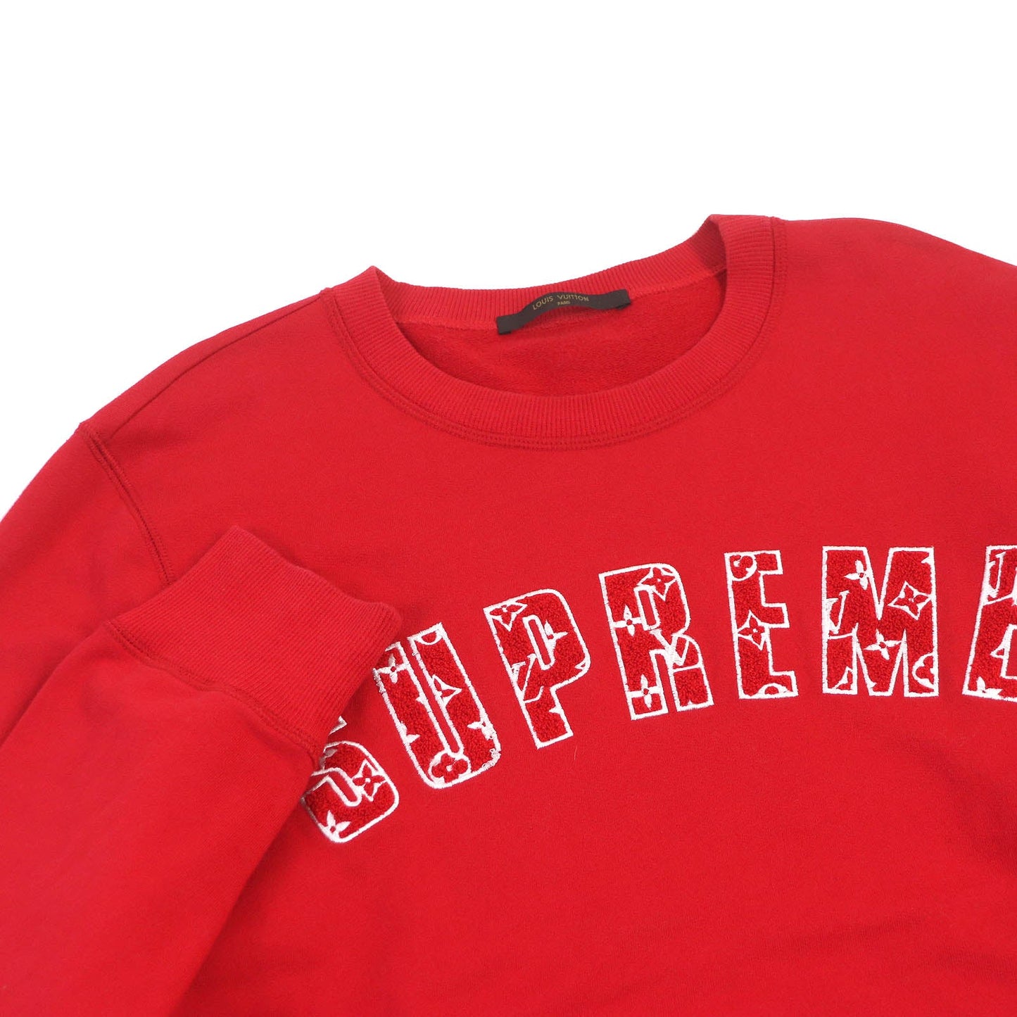 LOUIS VUITTON sweat HDY93W Main: 88% cotton, Main: 12% rayon Red mens M