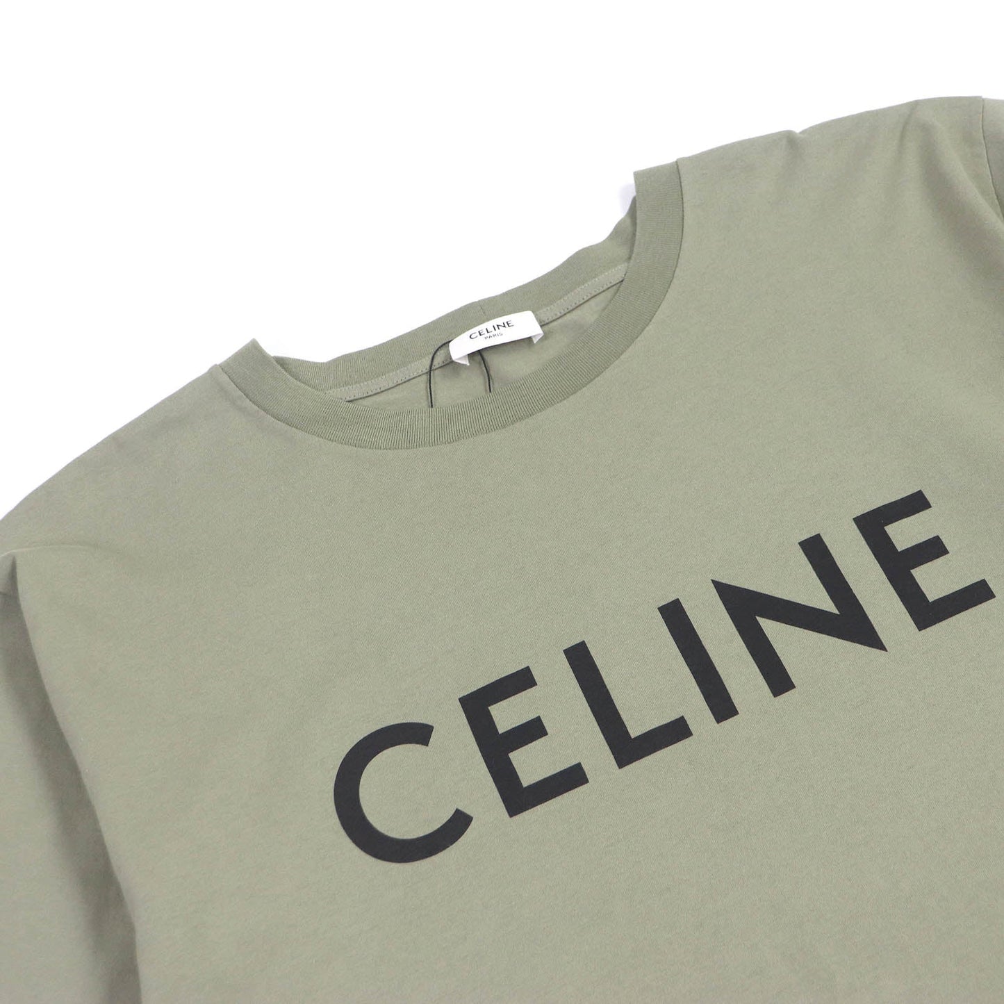 CELINE Short sleeve T-shirt 2X681671Q Main: 100% cotton khaki mens S
