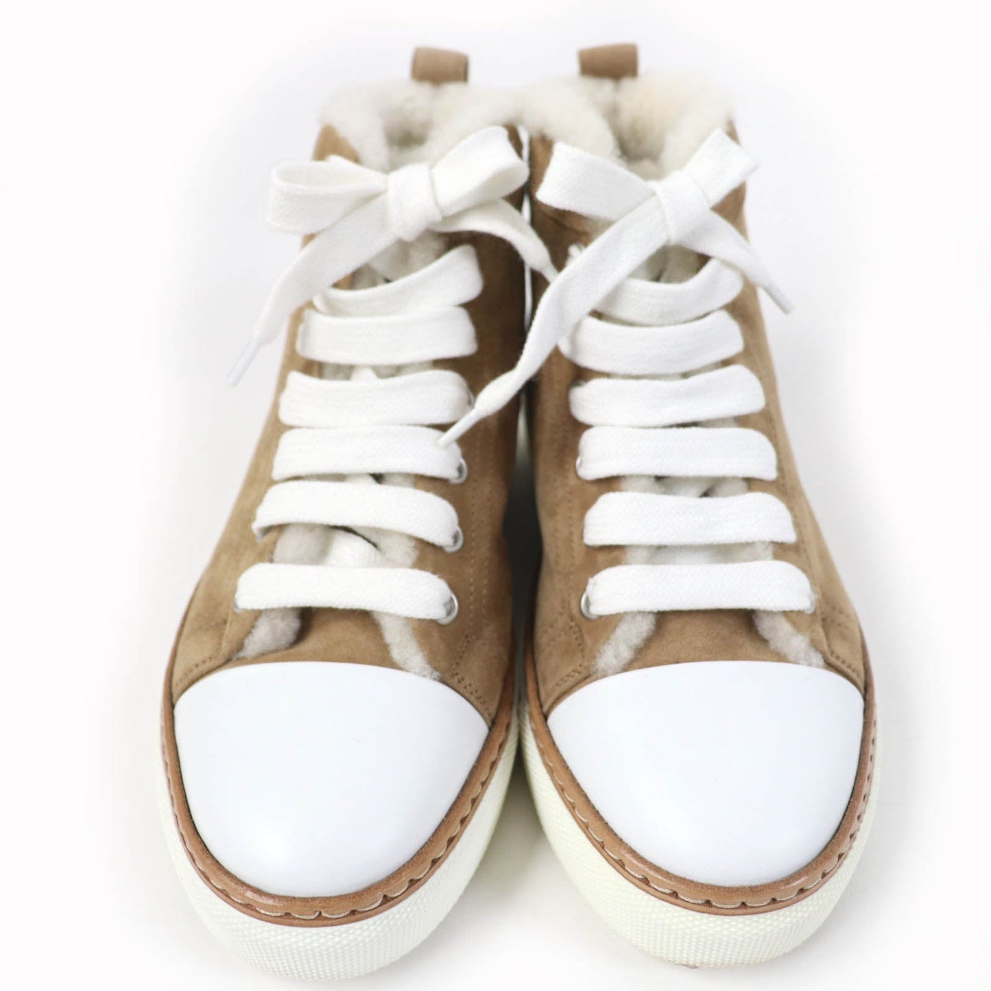 HERMES High cut sneakers Main: Mouton light brown Jimmy Women 35 1/2