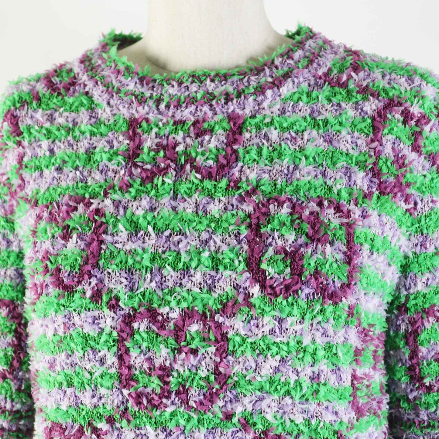 GUCCI knit 695796 Outer material: 53% cotton, Outer material: 47% nylon Purple green Women M