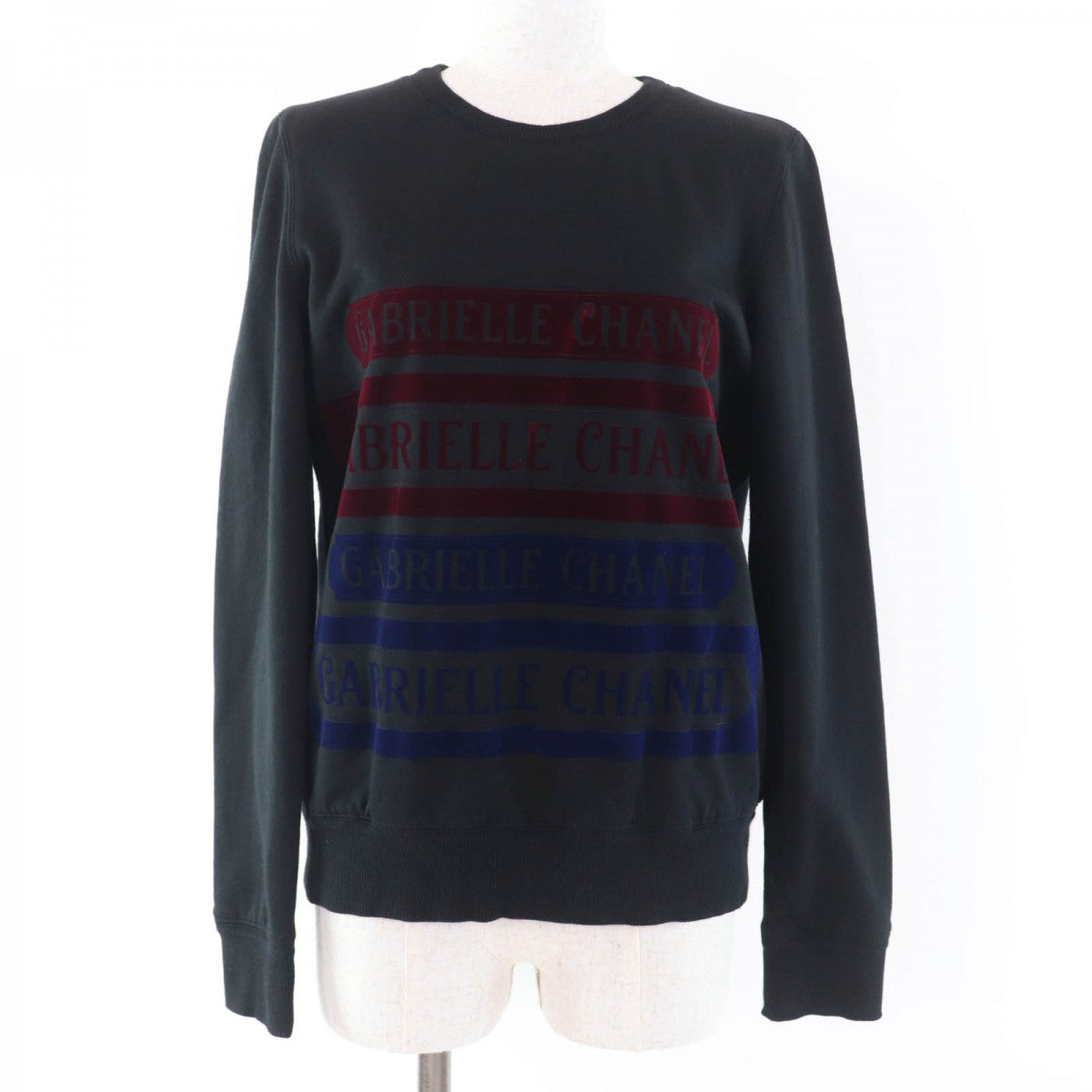 CHANEL sweat P57408K07541 Main: 100% cotton, some parts: 95% cotton, some parts: 5% elastane black Women 38