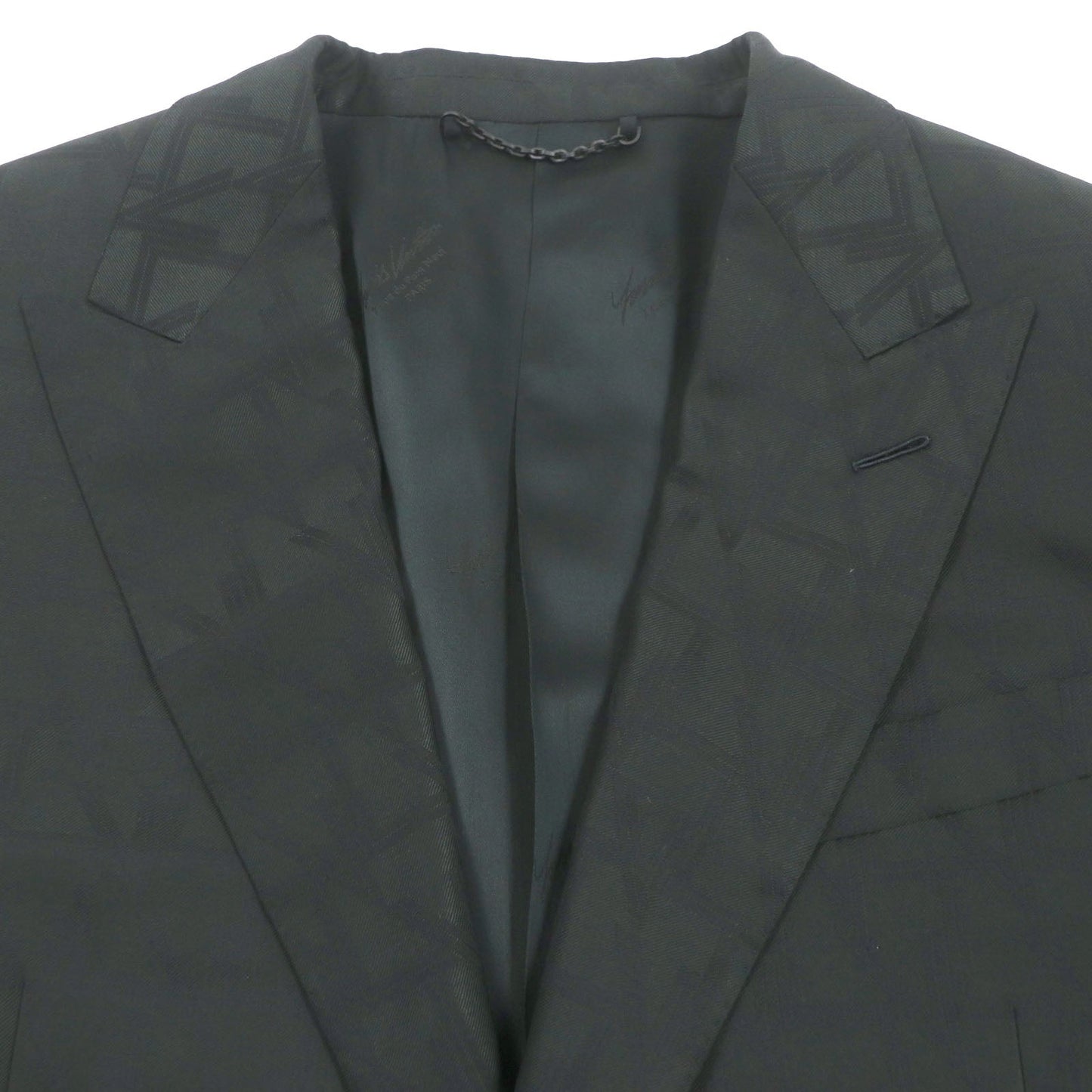 LOUIS VUITTON tailored jacket HPFJ8E Outer: 100% wool, Lining: 33% acetate, Lining: 29% rayon, Lining: 23% cupra, Lining: 15% cotton Dark green PONT NEUF FIT mens 50