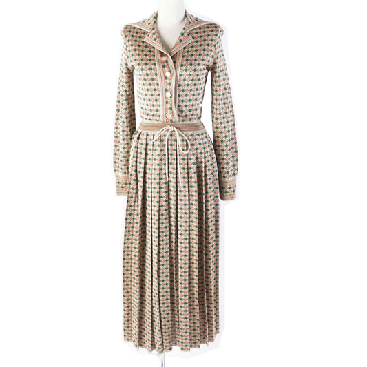 GUCCI one piece 632923 Outer: 80% rayon, Outer: 20% metal fiber, Part: 65% rayon, Part: 16% nylon, Part: 15% metal fiber Multi VISCOSE RAME DRESS Women XS