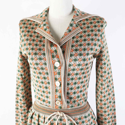 GUCCI one piece 632923 Outer: 80% rayon, Outer: 20% metal fiber, Part: 65% rayon, Part: 16% nylon, Part: 15% metal fiber Multi VISCOSE RAME DRESS Women XS