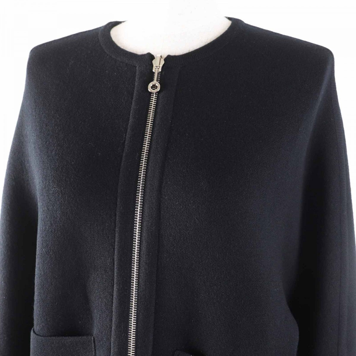 HERMES Jacket 3H2200D2 Main: 88% wool, Main: 10% cashmere, Main: 2% nylon, Part: 90% wool, Part: 10% cashmere black Women 34
