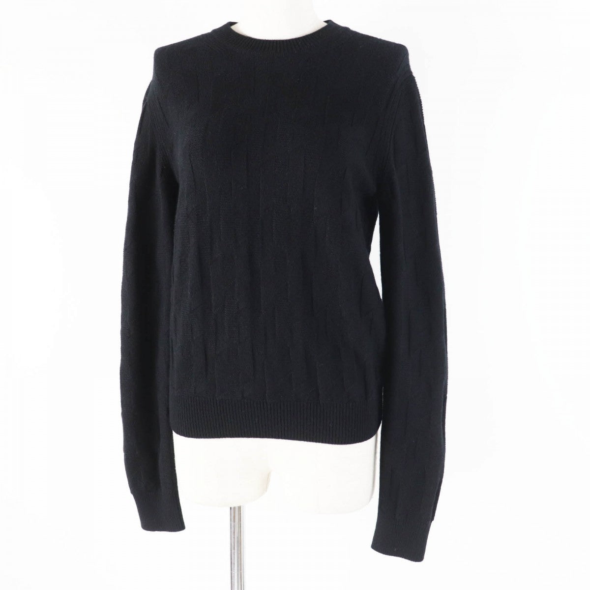 HERMES knit 3H2617D4 Main: 100% wool black Women 36