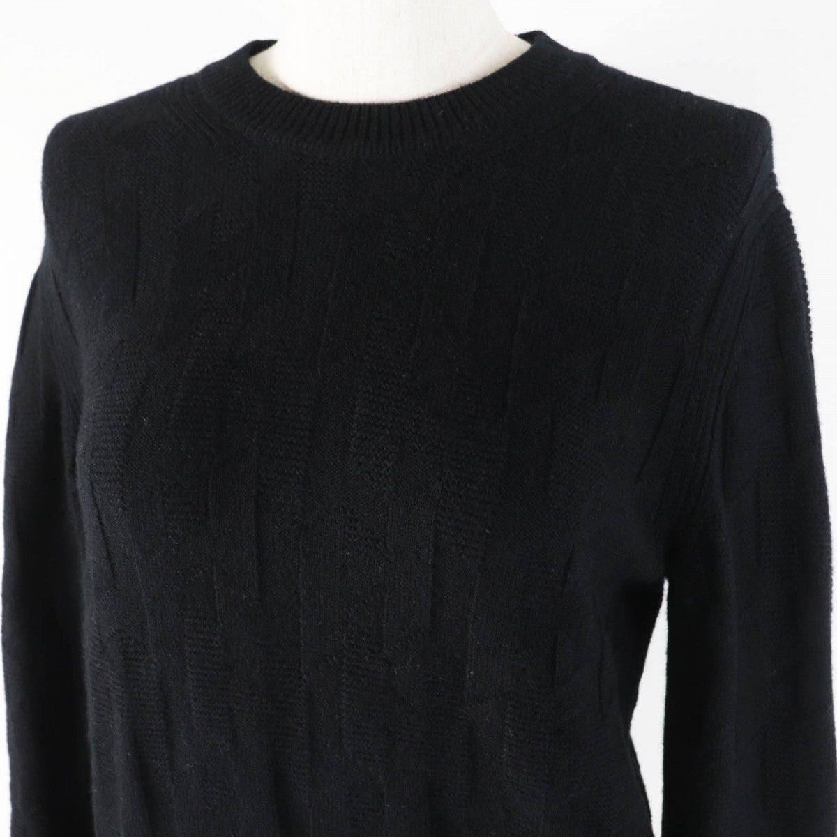 HERMES knit 3H2617D4 Main: 100% wool black Women 36